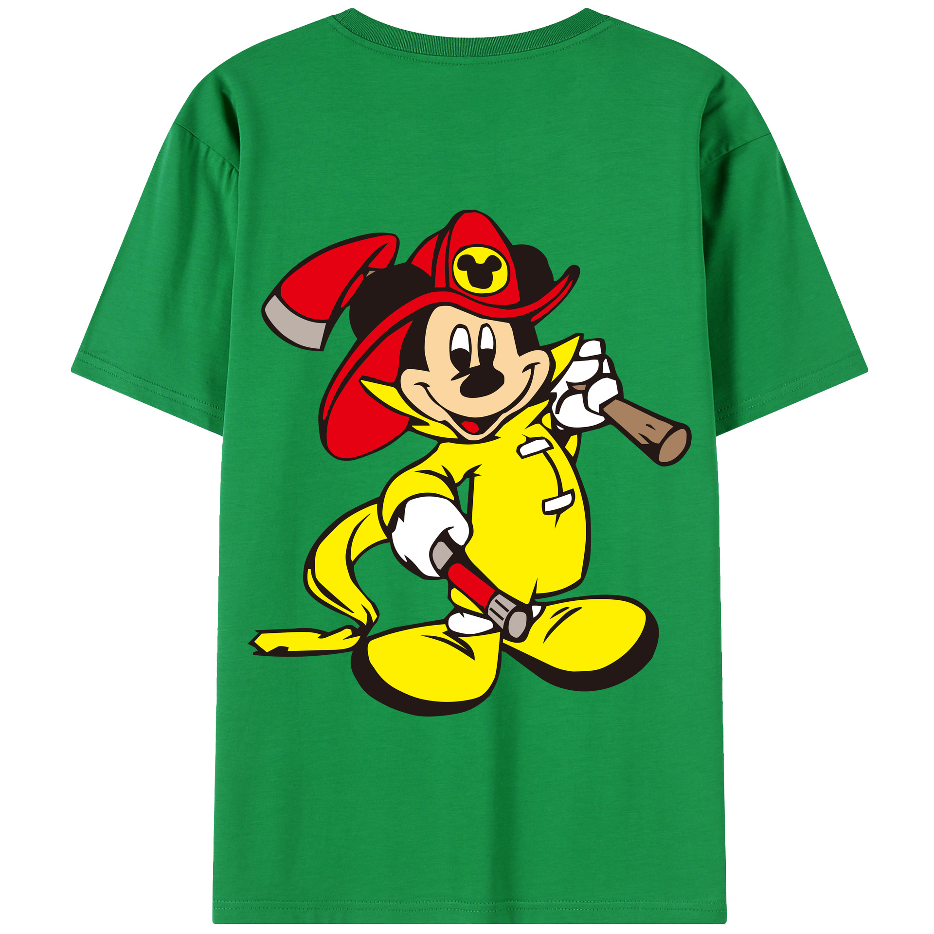 （画像用） ミッキーマウス Mickey Mouse 綿100％半袖Tシャツ（背面プリント）