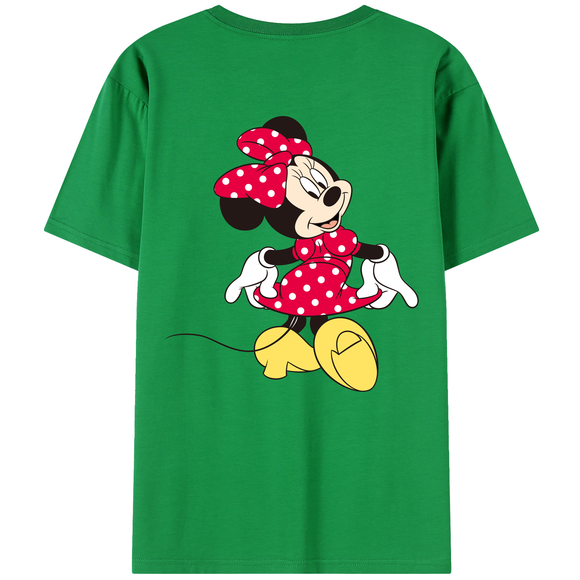 （画像用） ミッキーマウス Mickey Mouse 綿100％半袖Tシャツ（背面プリント）