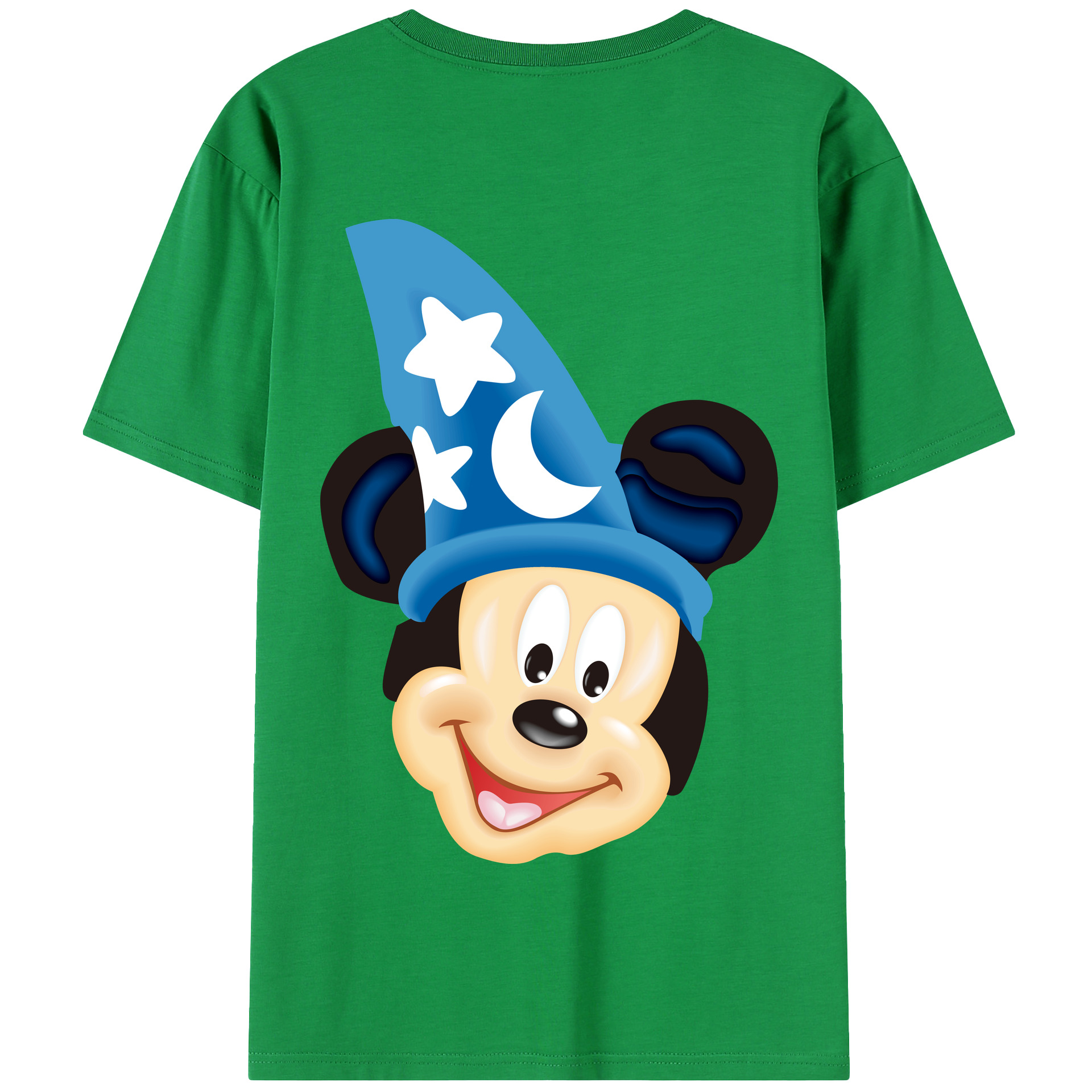 （画像用） ミッキーマウス Mickey Mouse 綿100％半袖Tシャツ（背面プリント）