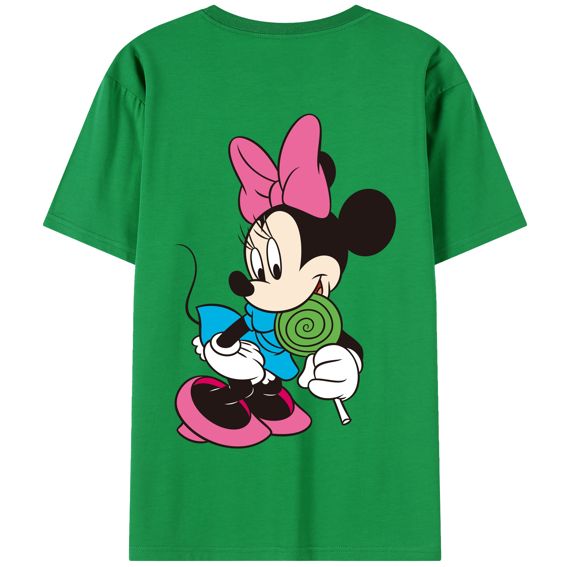 （画像用） ミッキーマウス Mickey Mouse 綿100％半袖Tシャツ（背面プリント）