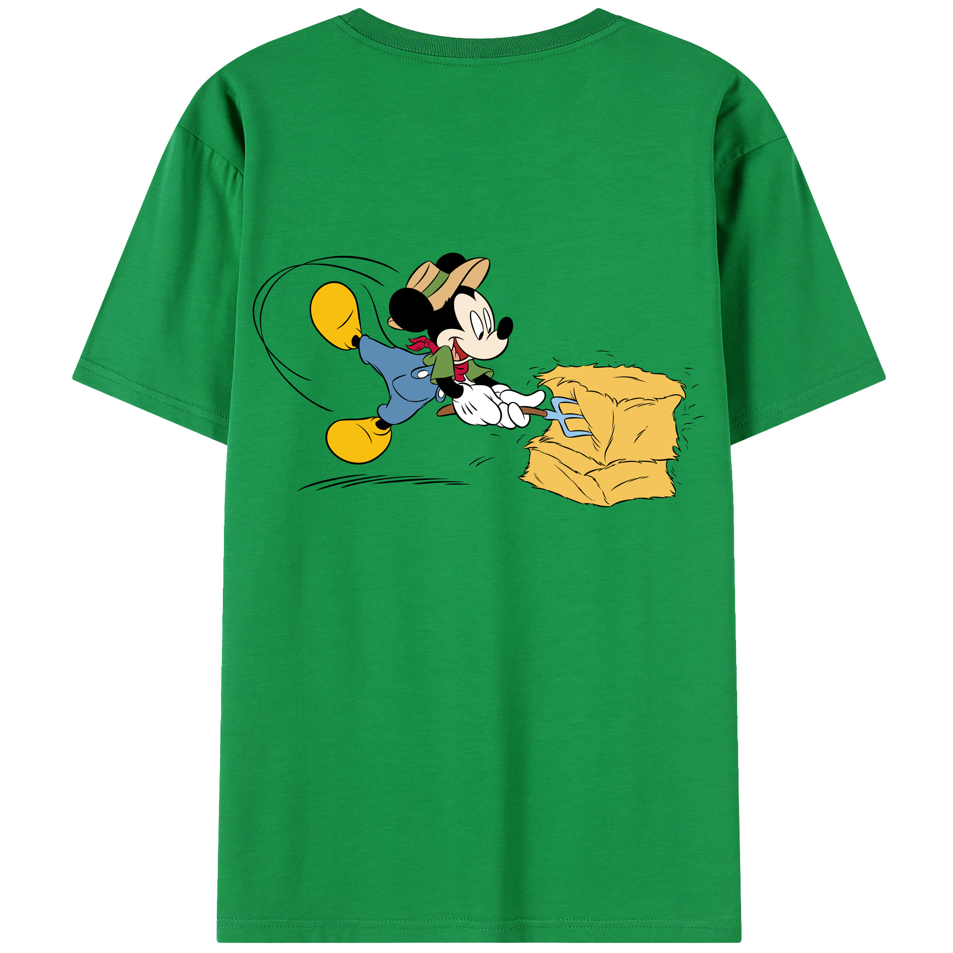 （画像用） ミッキーマウス Mickey Mouse 綿100％半袖Tシャツ（背面プリント）