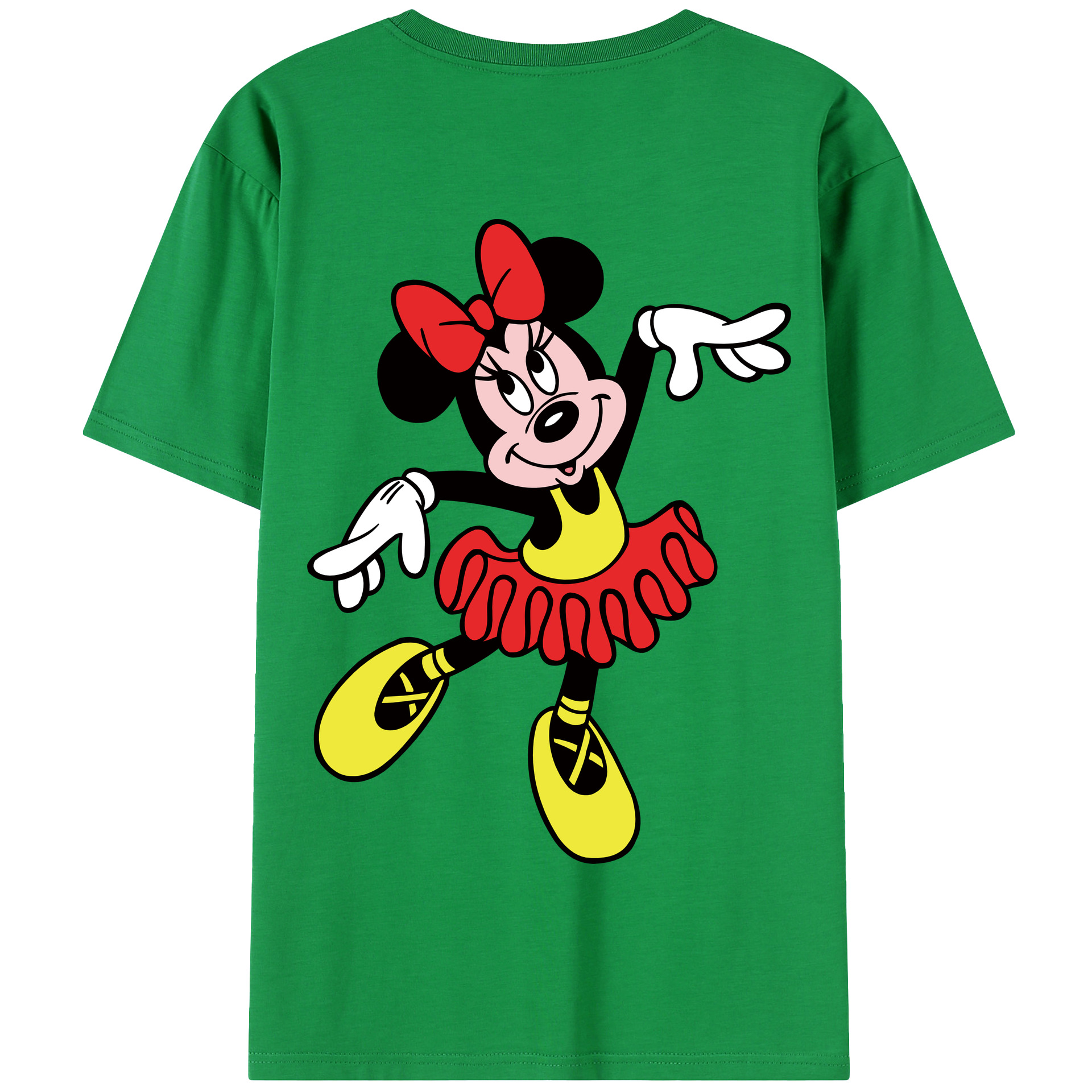 （画像用） ミッキーマウス Mickey Mouse 綿100％半袖Tシャツ（背面プリント）