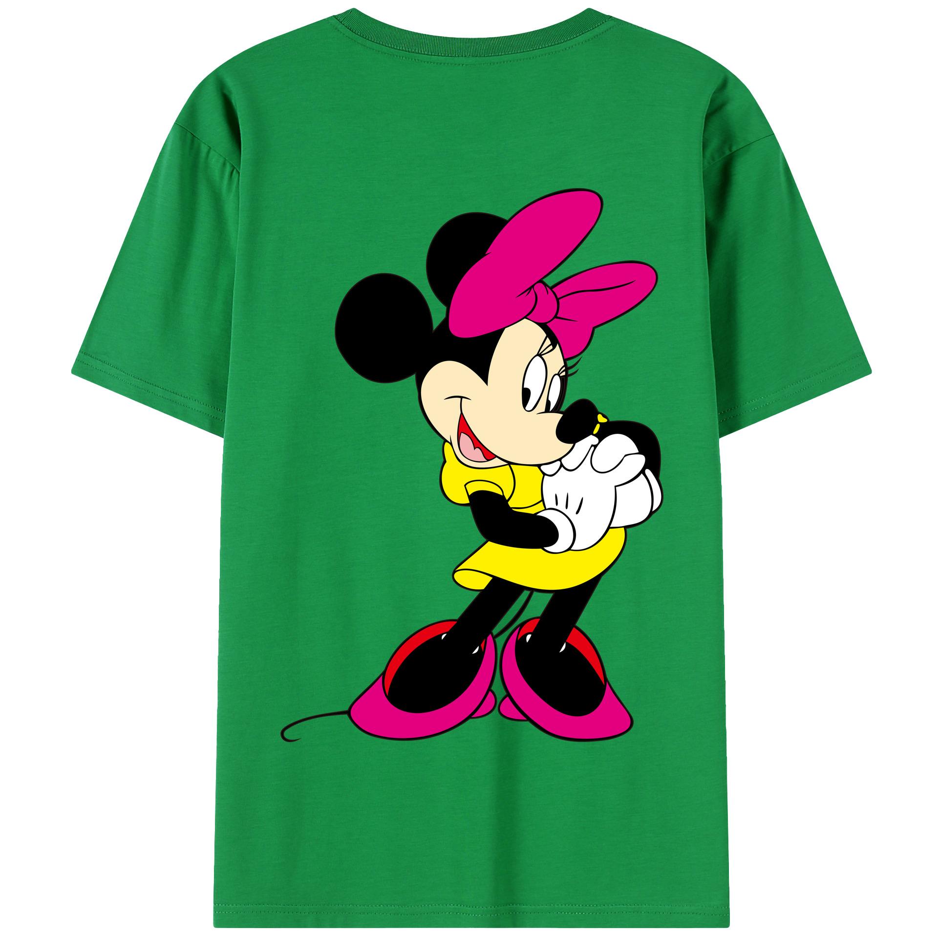 （画像用） ミッキーマウス Mickey Mouse 綿100％半袖Tシャツ（背面プリント）