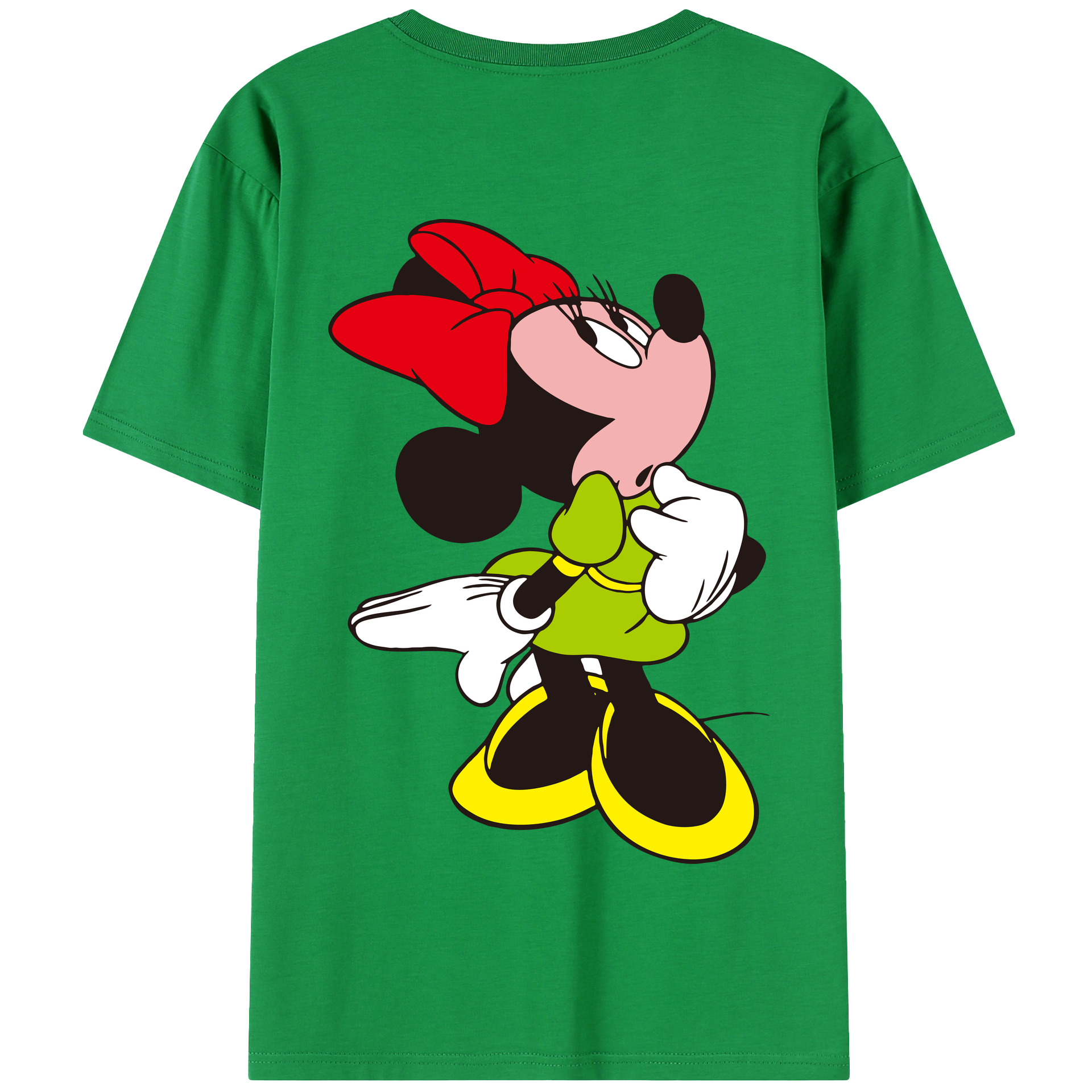 （画像用） ミッキーマウス Mickey Mouse 綿100％半袖Tシャツ（背面プリント）