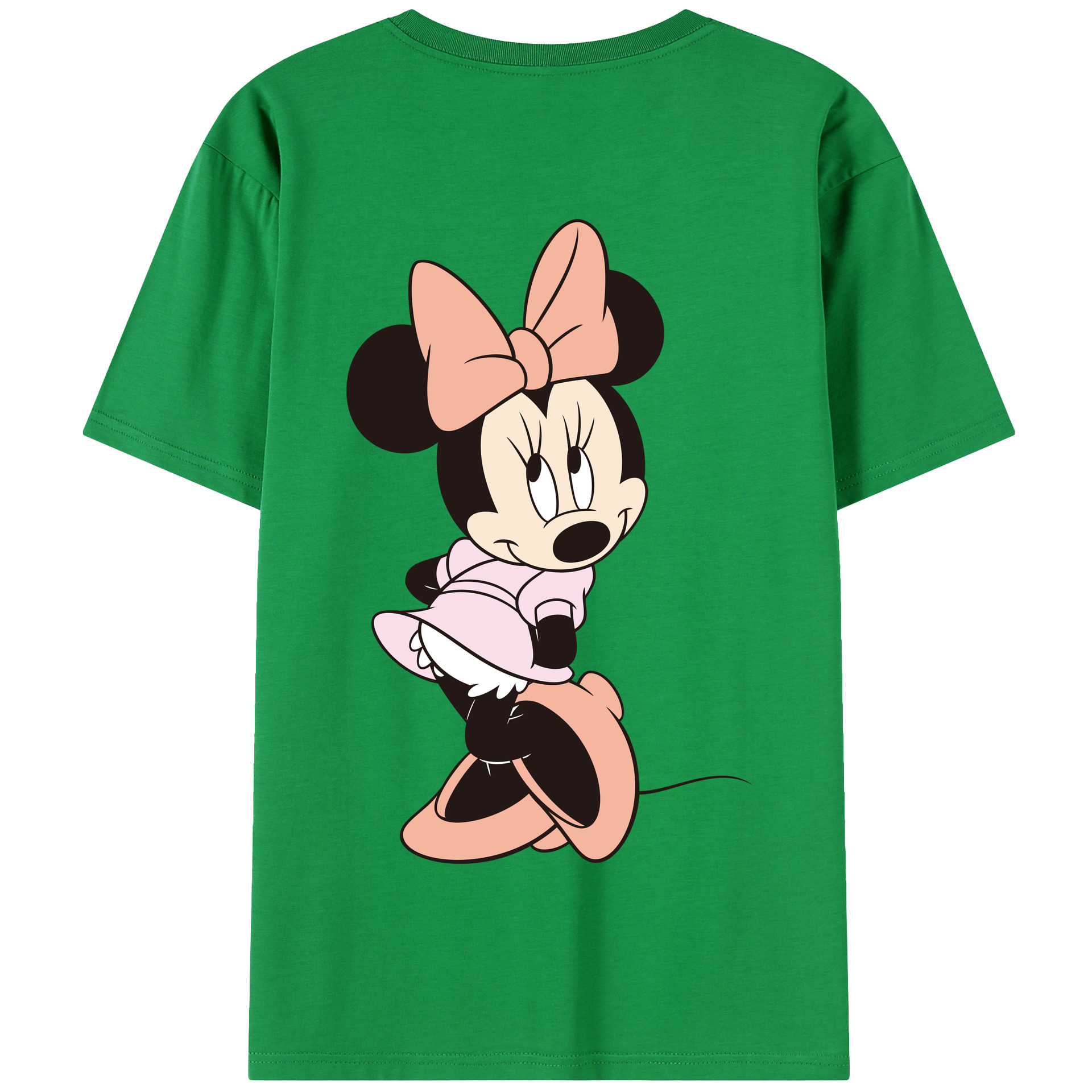 （画像用） ミッキーマウス Mickey Mouse 綿100％半袖Tシャツ（背面プリント）