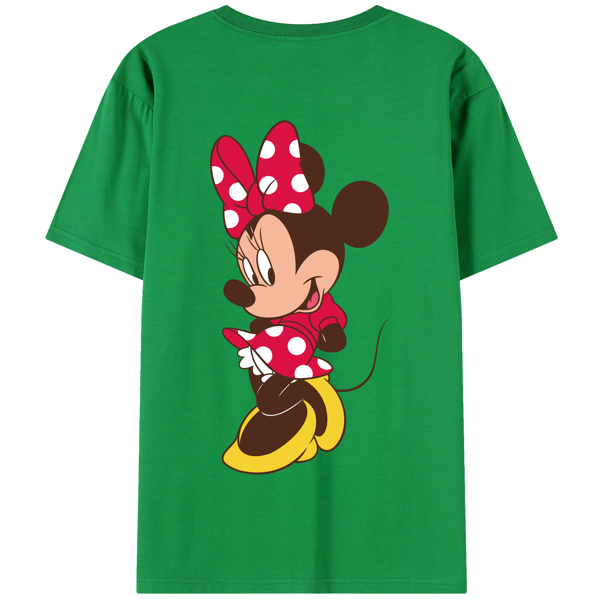 （画像用） ミッキーマウス Mickey Mouse 綿100％半袖Tシャツ（背面プリント）