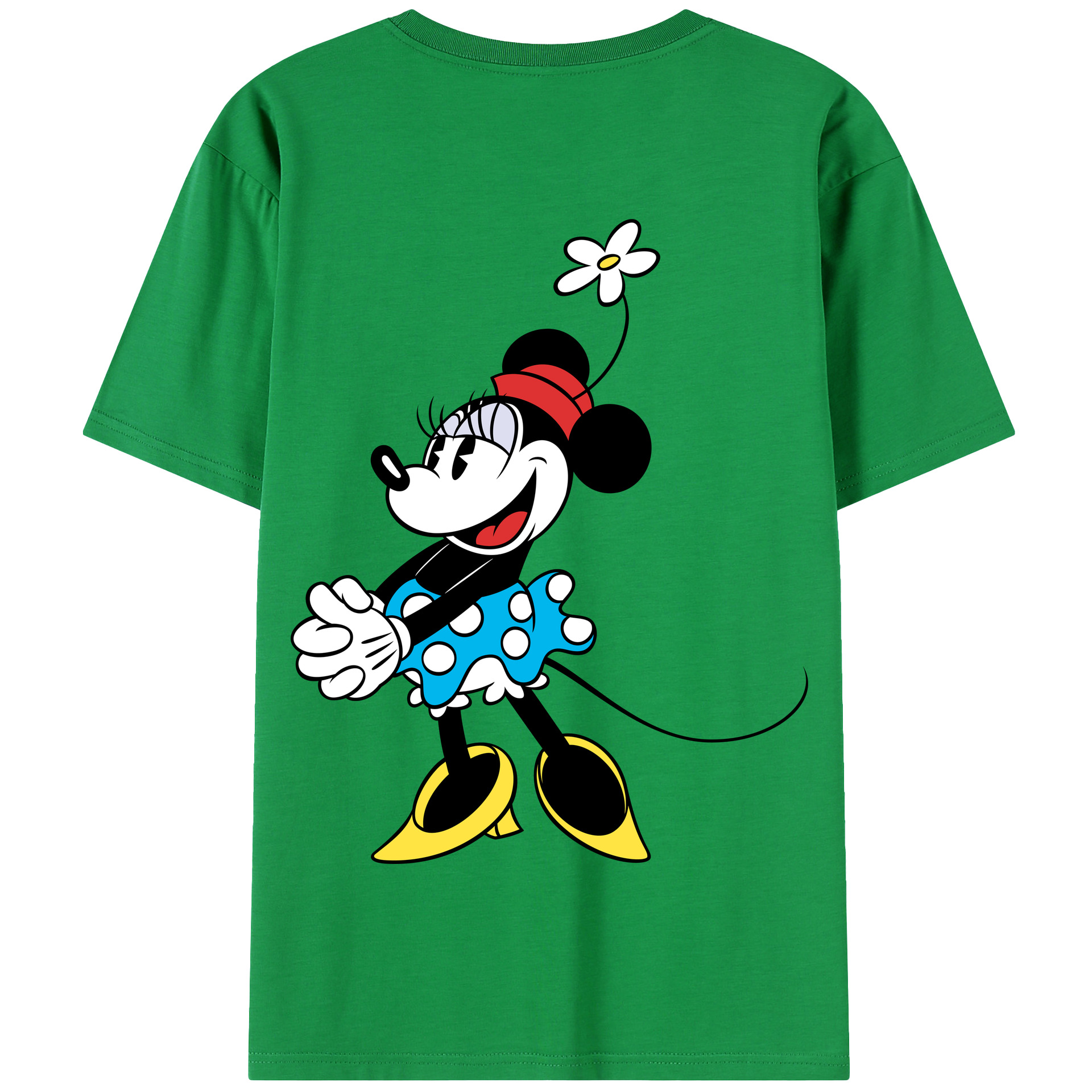 （画像用） ミッキーマウス Mickey Mouse 綿100％半袖Tシャツ（背面プリント）