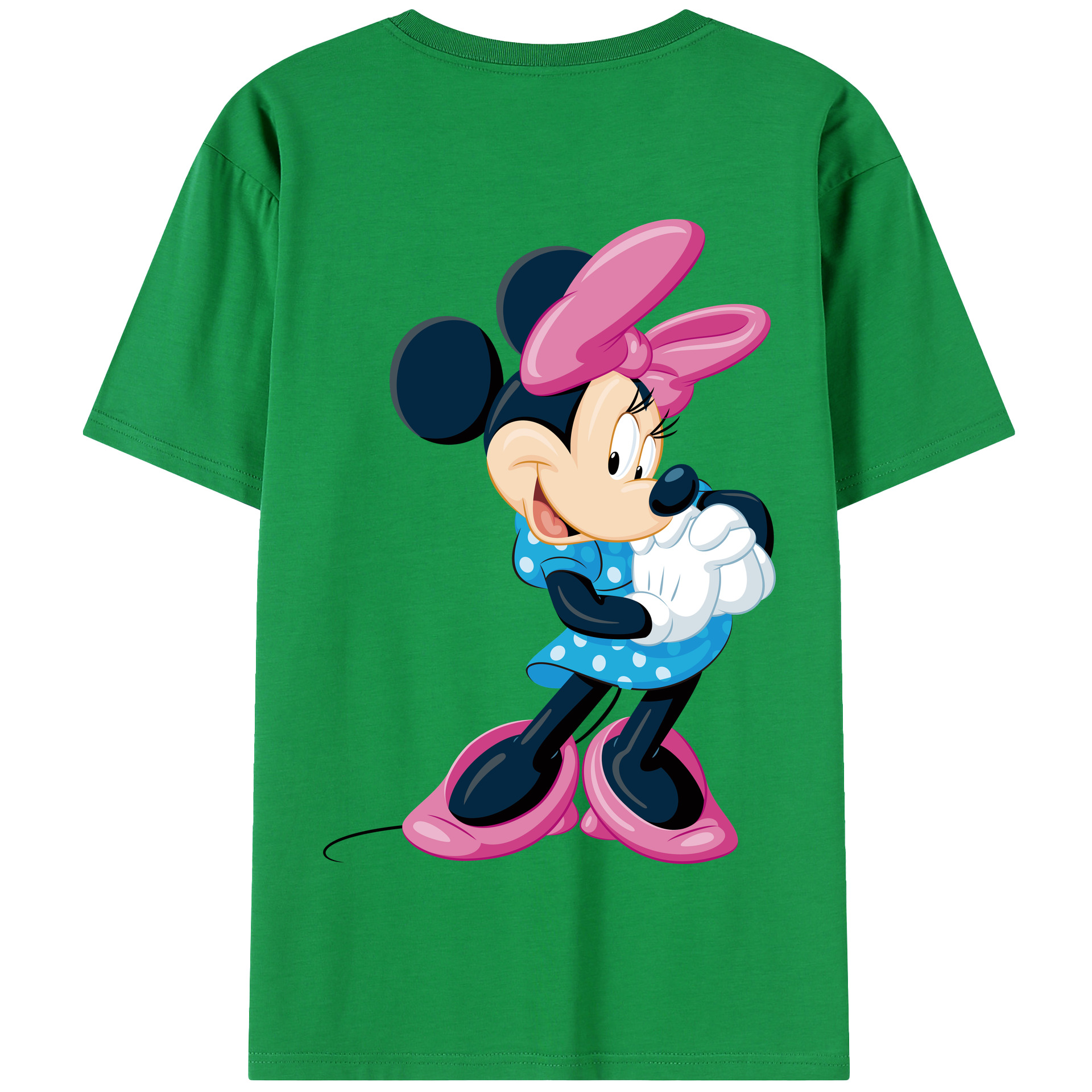 （画像用） ミッキーマウス Mickey Mouse 綿100％半袖Tシャツ（背面プリント）