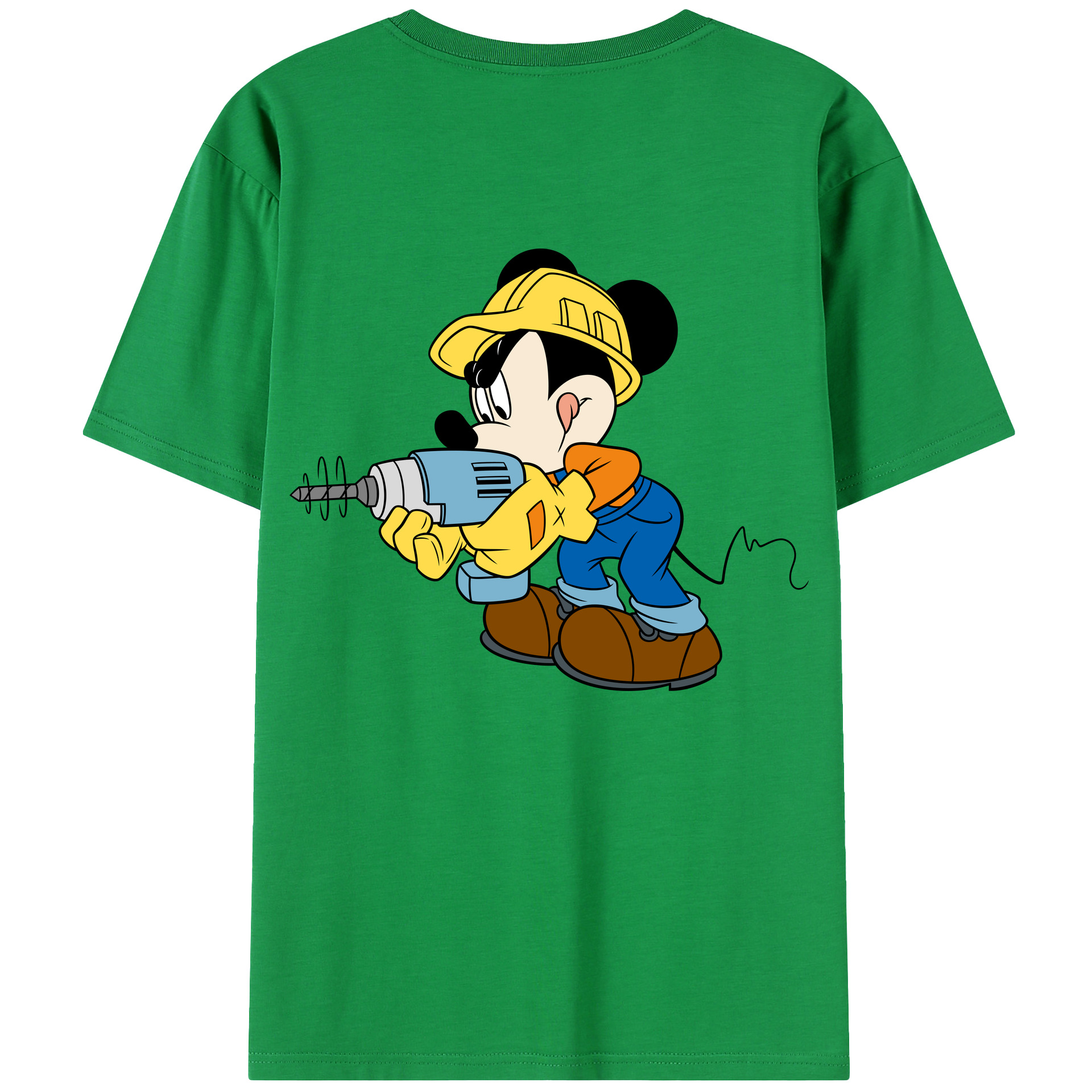 （画像用） ミッキーマウス Mickey Mouse 綿100％半袖Tシャツ（背面プリント）
