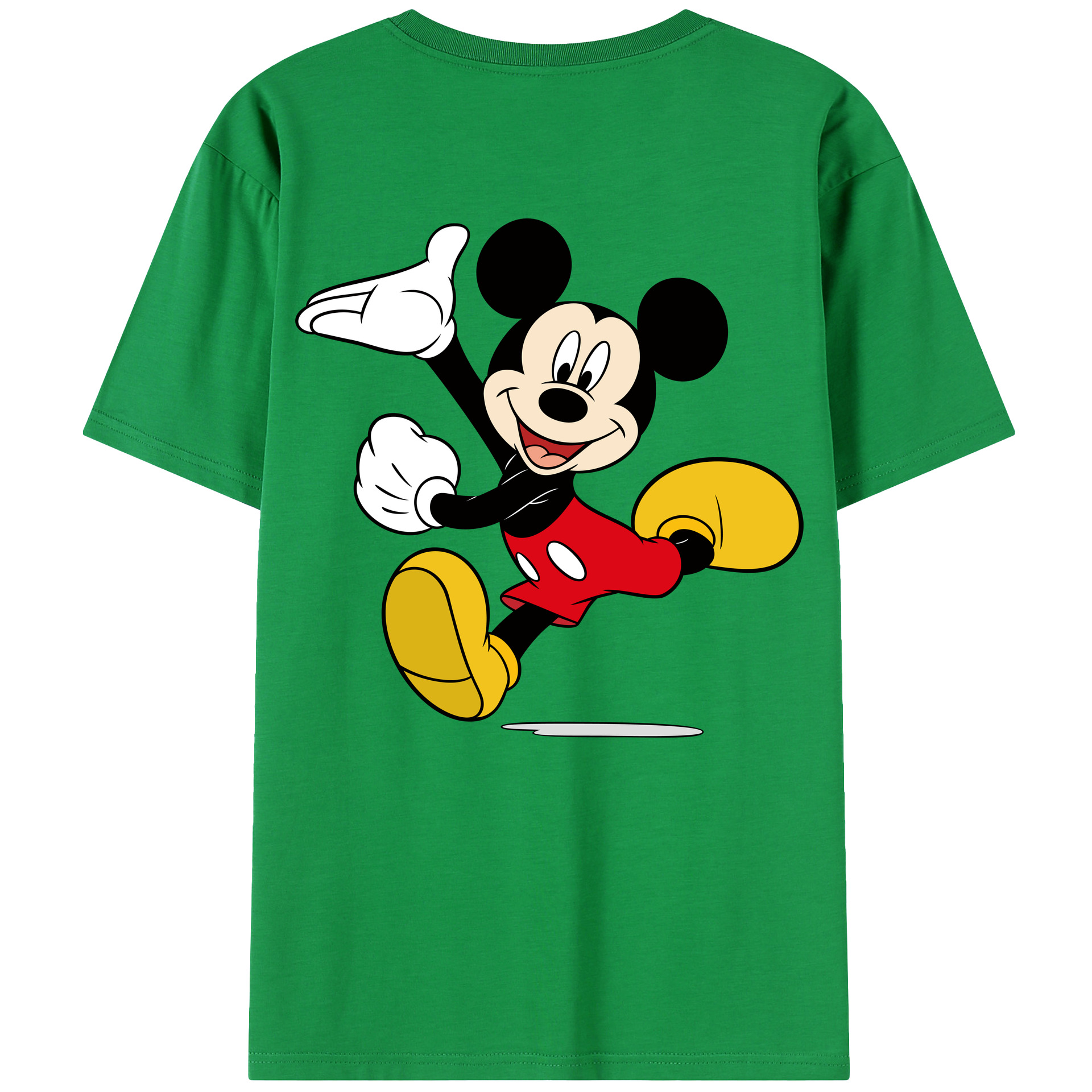 （画像用） ミッキーマウス Mickey Mouse 綿100％半袖Tシャツ（背面プリント）