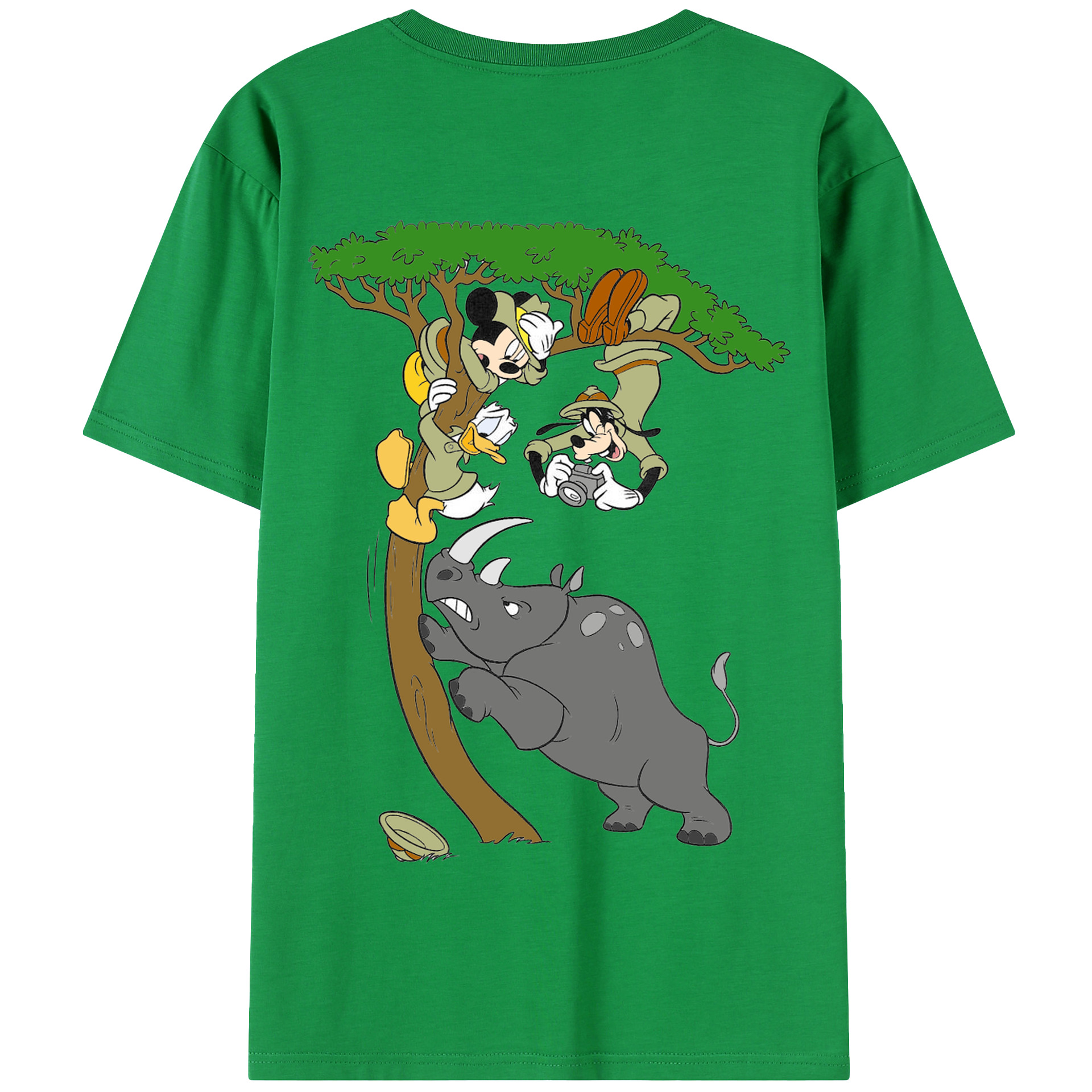 （画像用） ミッキーマウス Mickey Mouse 綿100％半袖Tシャツ（背面プリント）