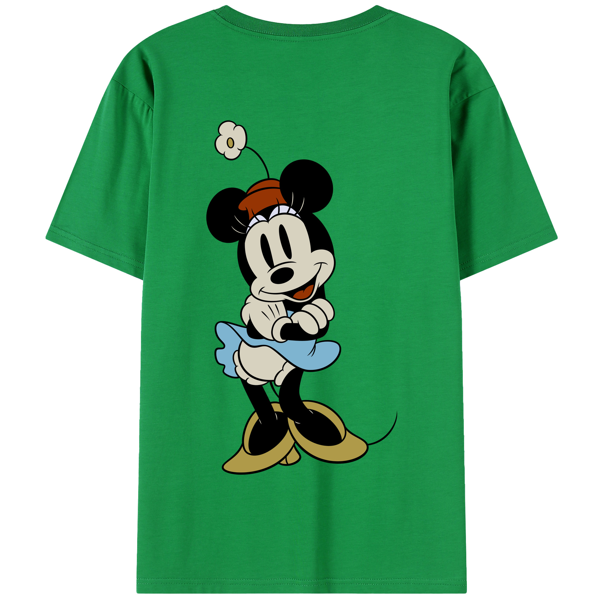 （画像用） ミッキーマウス Mickey Mouse 綿100％半袖Tシャツ（背面プリント）