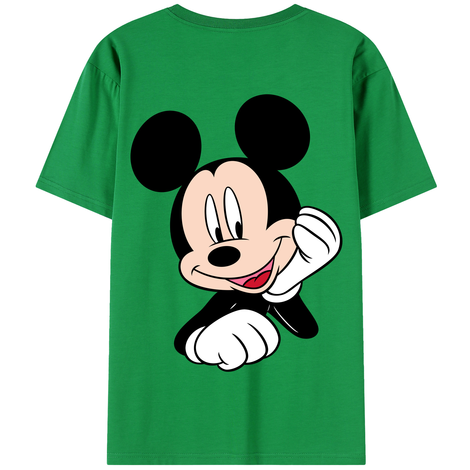 （画像用） ミッキーマウス Mickey Mouse 綿100％半袖Tシャツ（背面プリント）