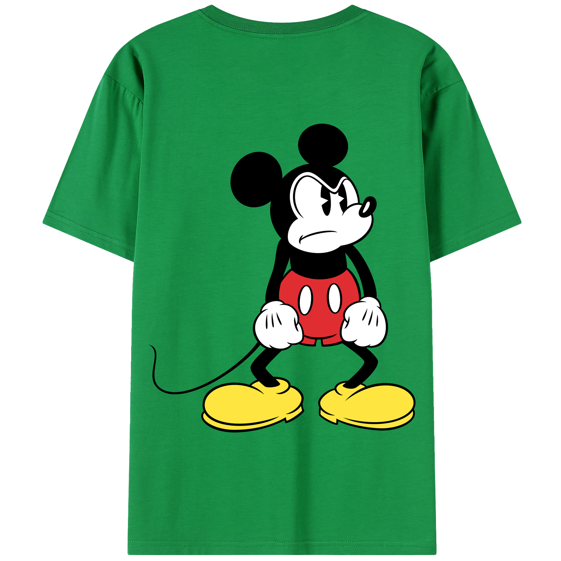 （画像用） ミッキーマウス Mickey Mouse 綿100％半袖Tシャツ（背面プリント）