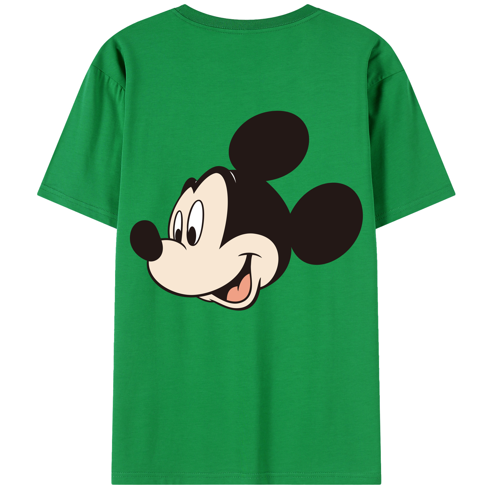 （画像用） ミッキーマウス Mickey Mouse 綿100％半袖Tシャツ（背面プリント）