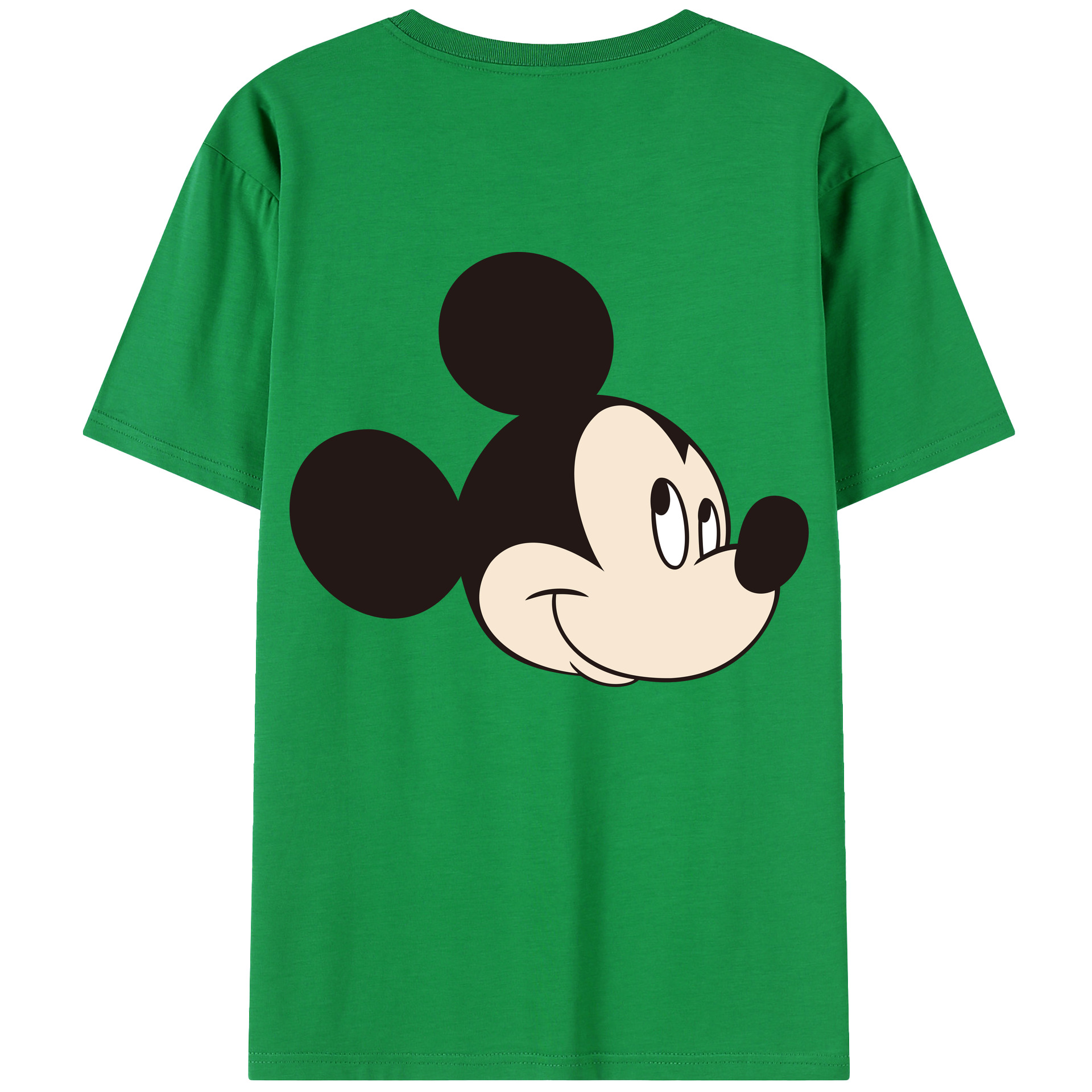 （画像用） ミッキーマウス Mickey Mouse 綿100％半袖Tシャツ（背面プリント）
