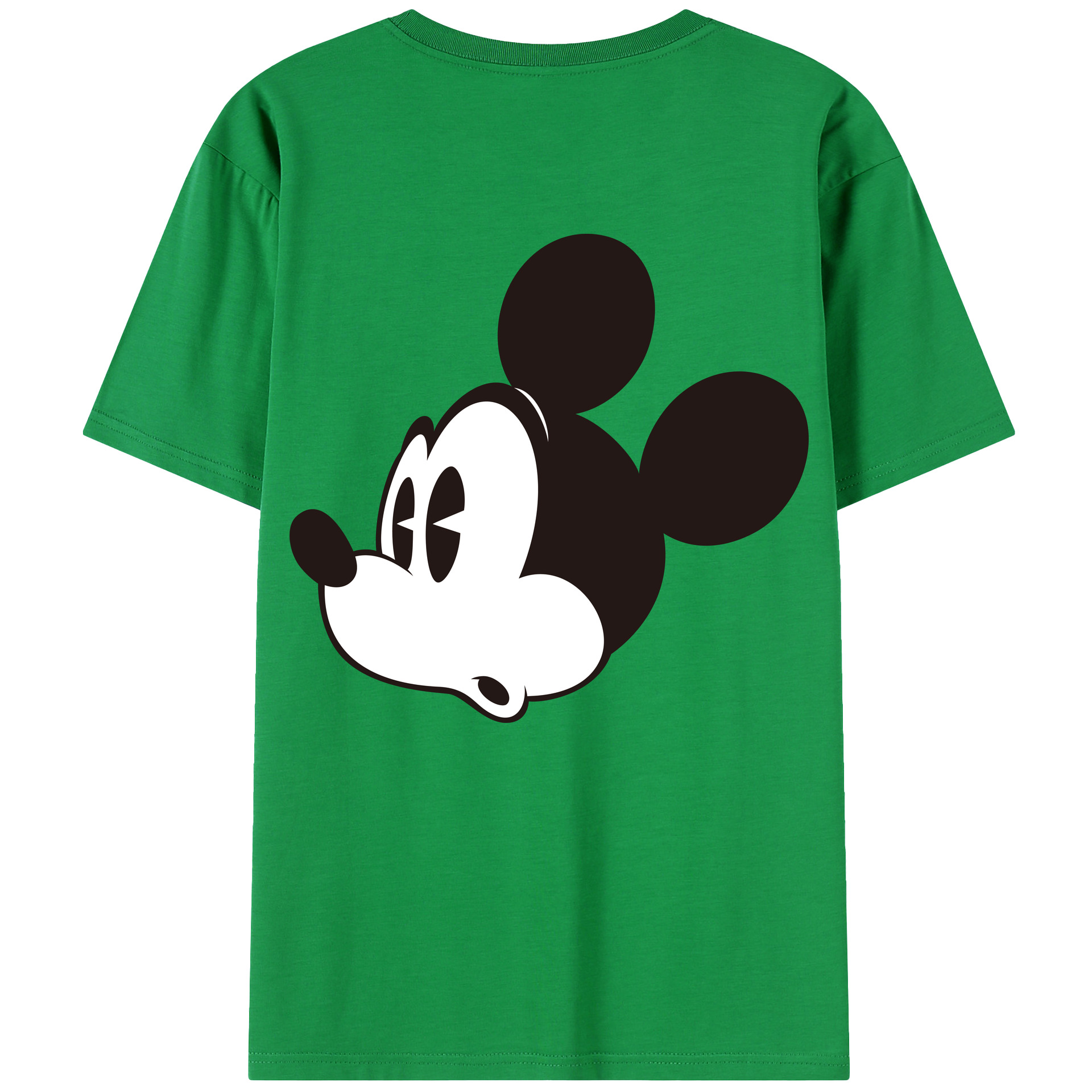 （画像用） ミッキーマウス Mickey Mouse 綿100％半袖Tシャツ（背面プリント）