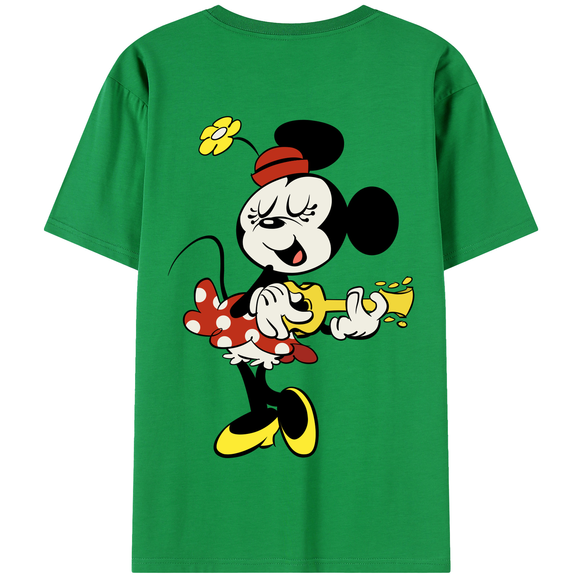 （画像用） ミッキーマウス Mickey Mouse 綿100％半袖Tシャツ（背面プリント）