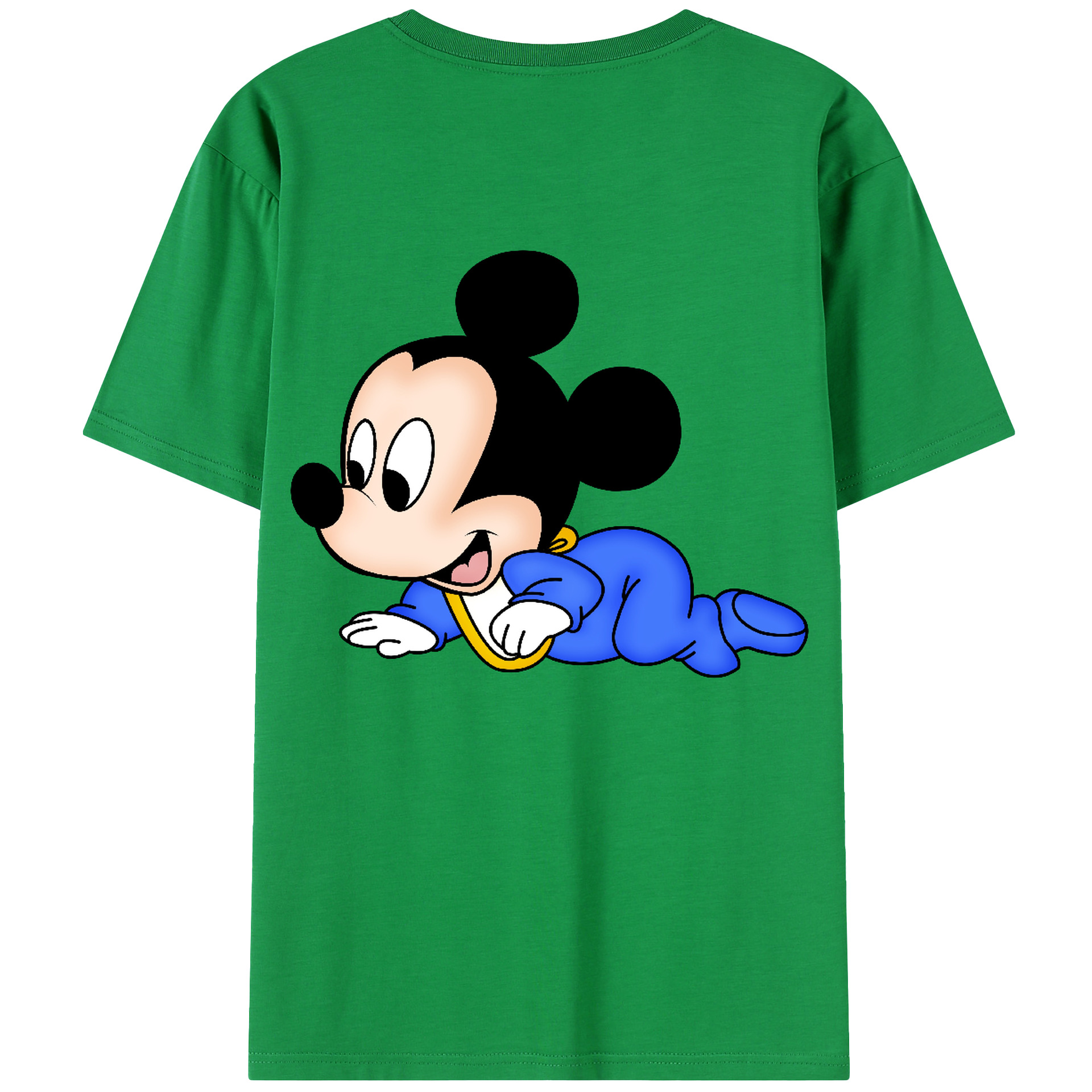 （画像用） ミッキーマウス Mickey Mouse 綿100％半袖Tシャツ（背面プリント）