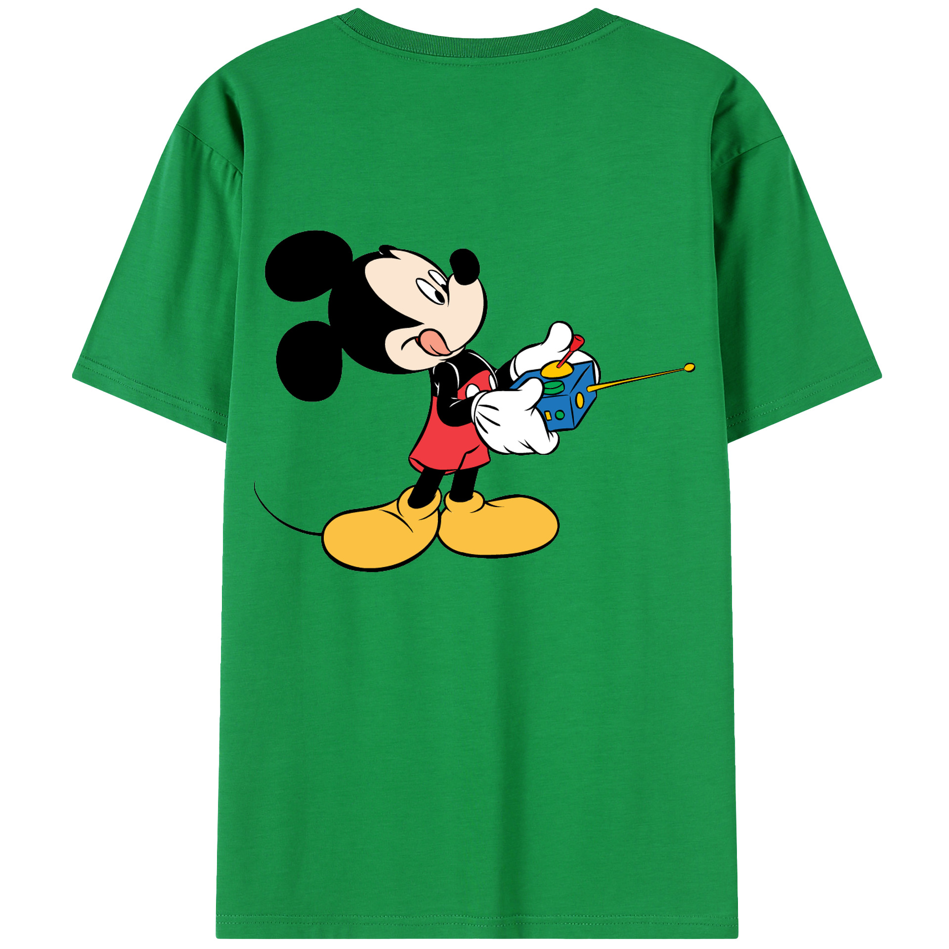 （画像用） ミッキーマウス Mickey Mouse 綿100％半袖Tシャツ（背面プリント）
