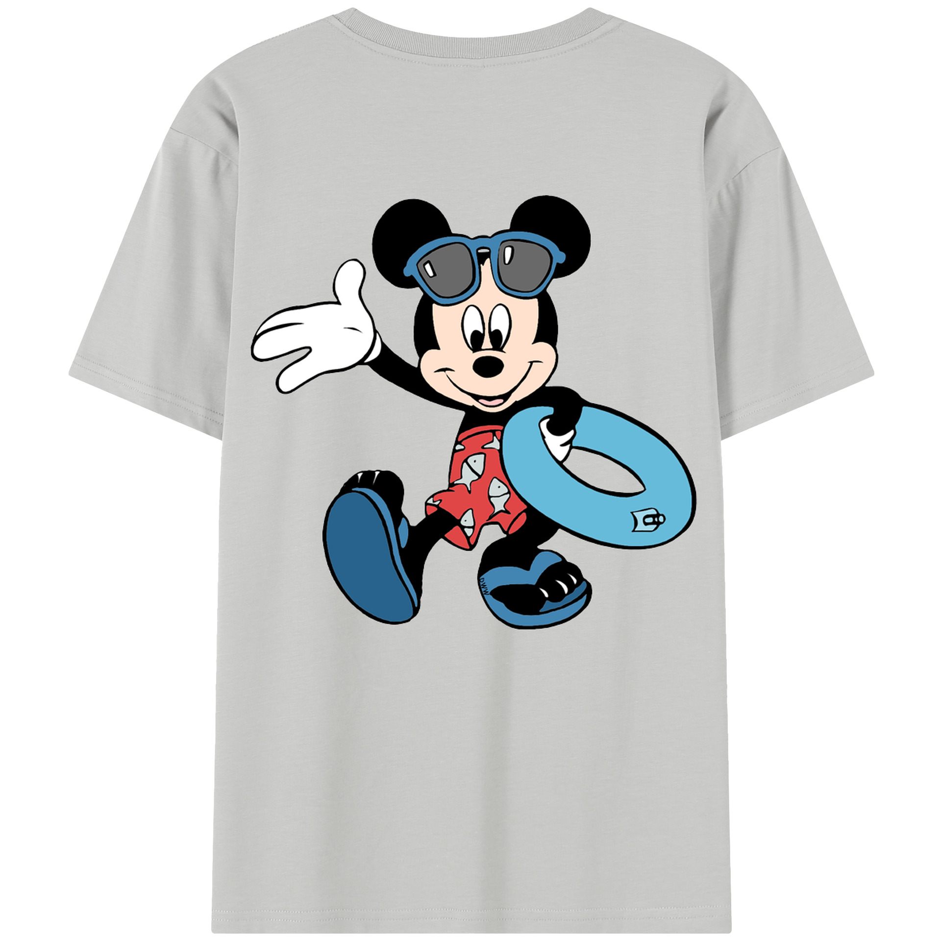 （画像用） ミッキーマウス Mickey Mouse 綿100％半袖Tシャツ（背面プリント）