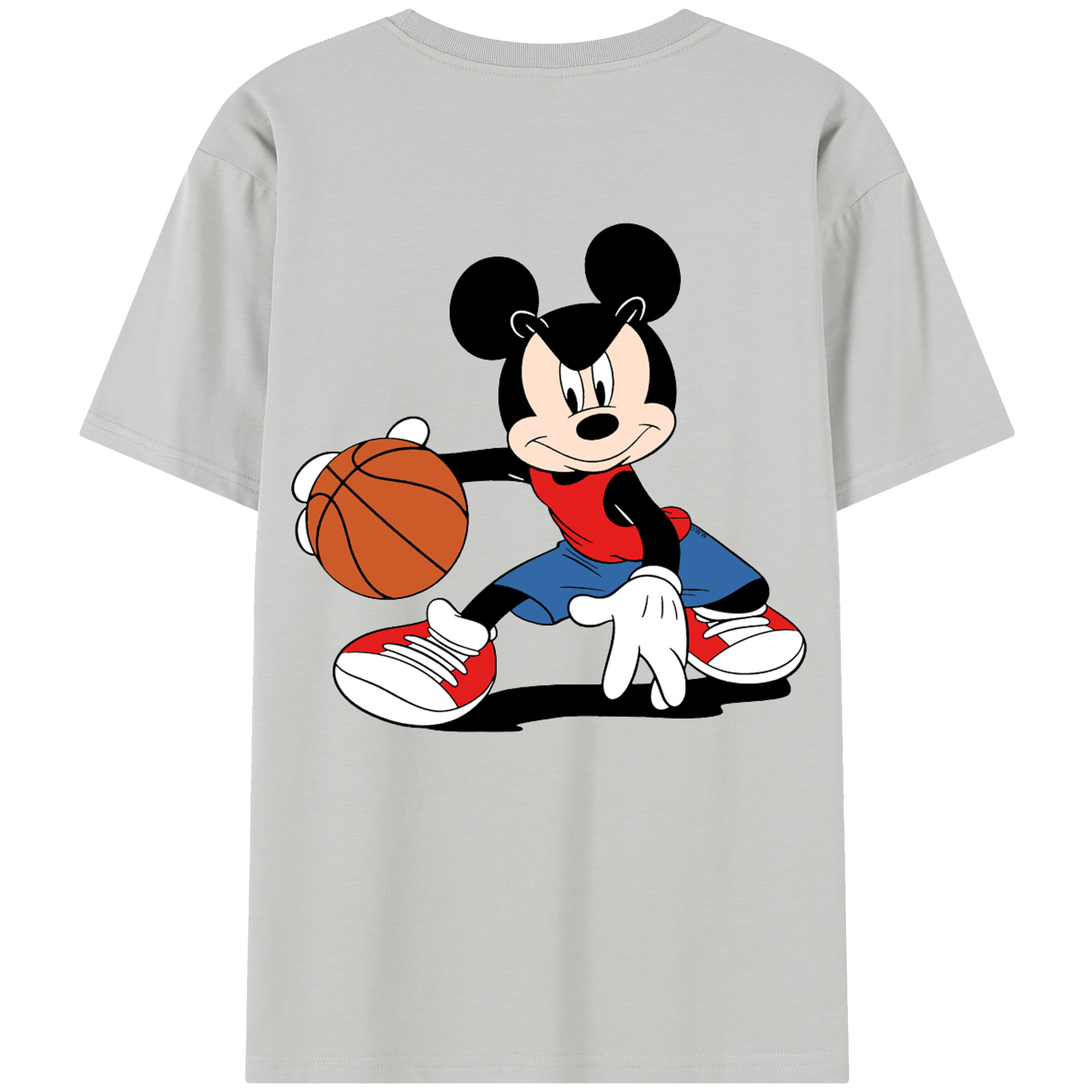 （画像用） ミッキーマウス Mickey Mouse 綿100％半袖Tシャツ（背面プリント）