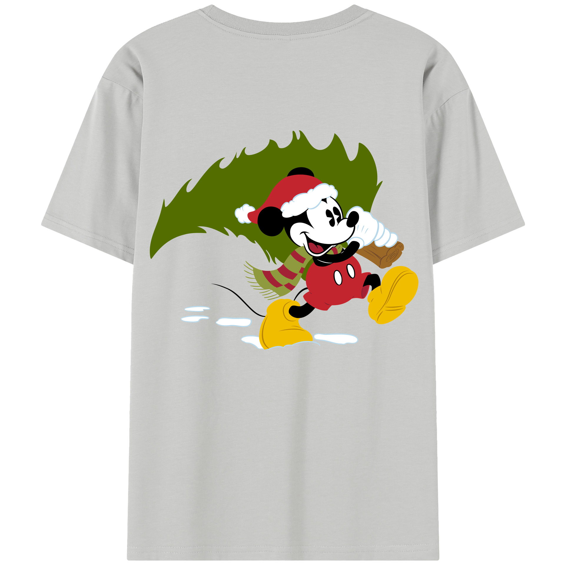 （画像用） ミッキーマウス Mickey Mouse 綿100％半袖Tシャツ（背面プリント）