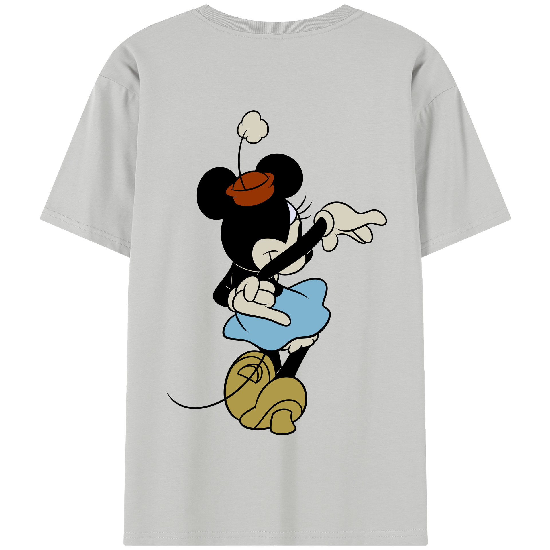 （画像用） ミッキーマウス Mickey Mouse 綿100％半袖Tシャツ（背面プリント）