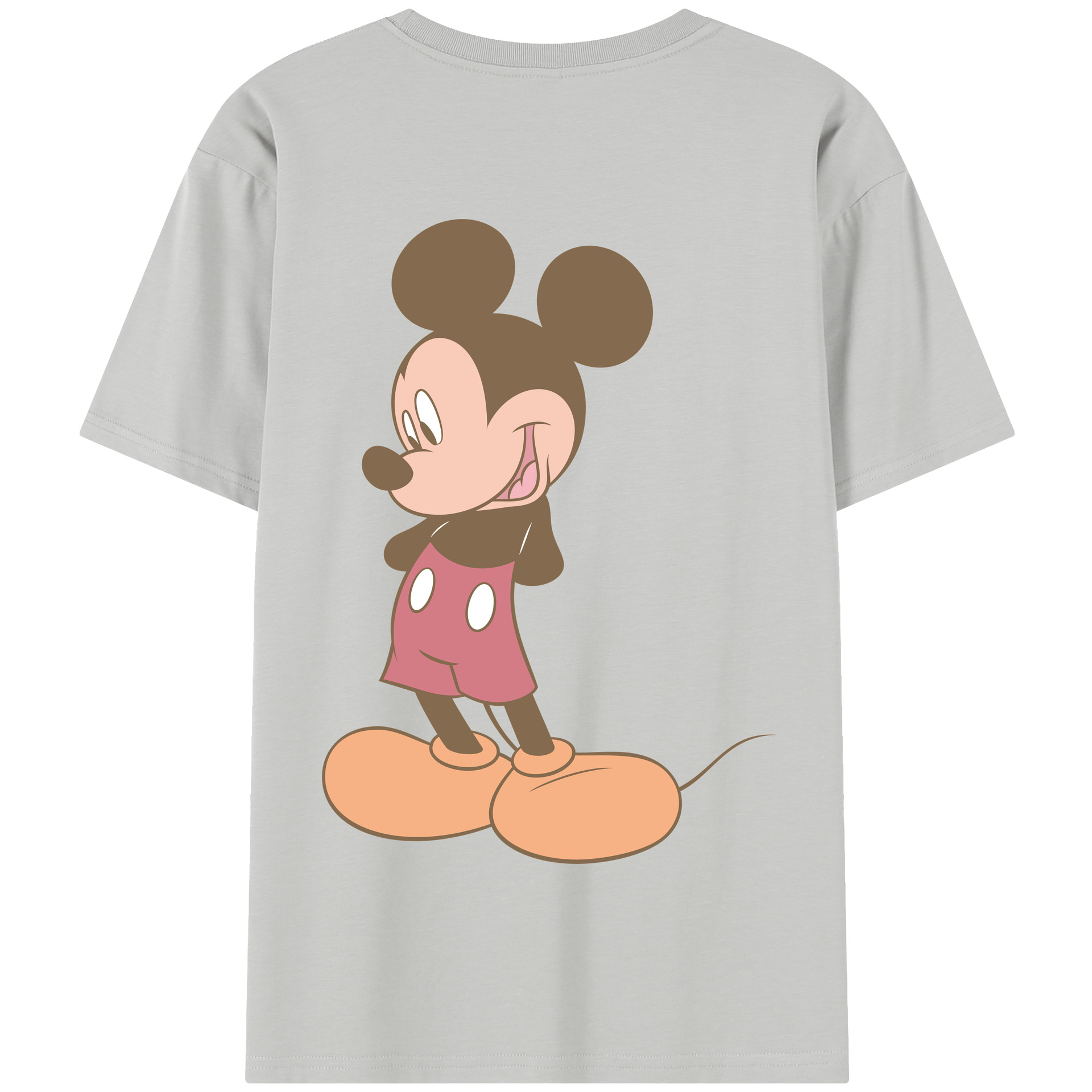 （画像用） ミッキーマウス Mickey Mouse 綿100％半袖Tシャツ（背面プリント）