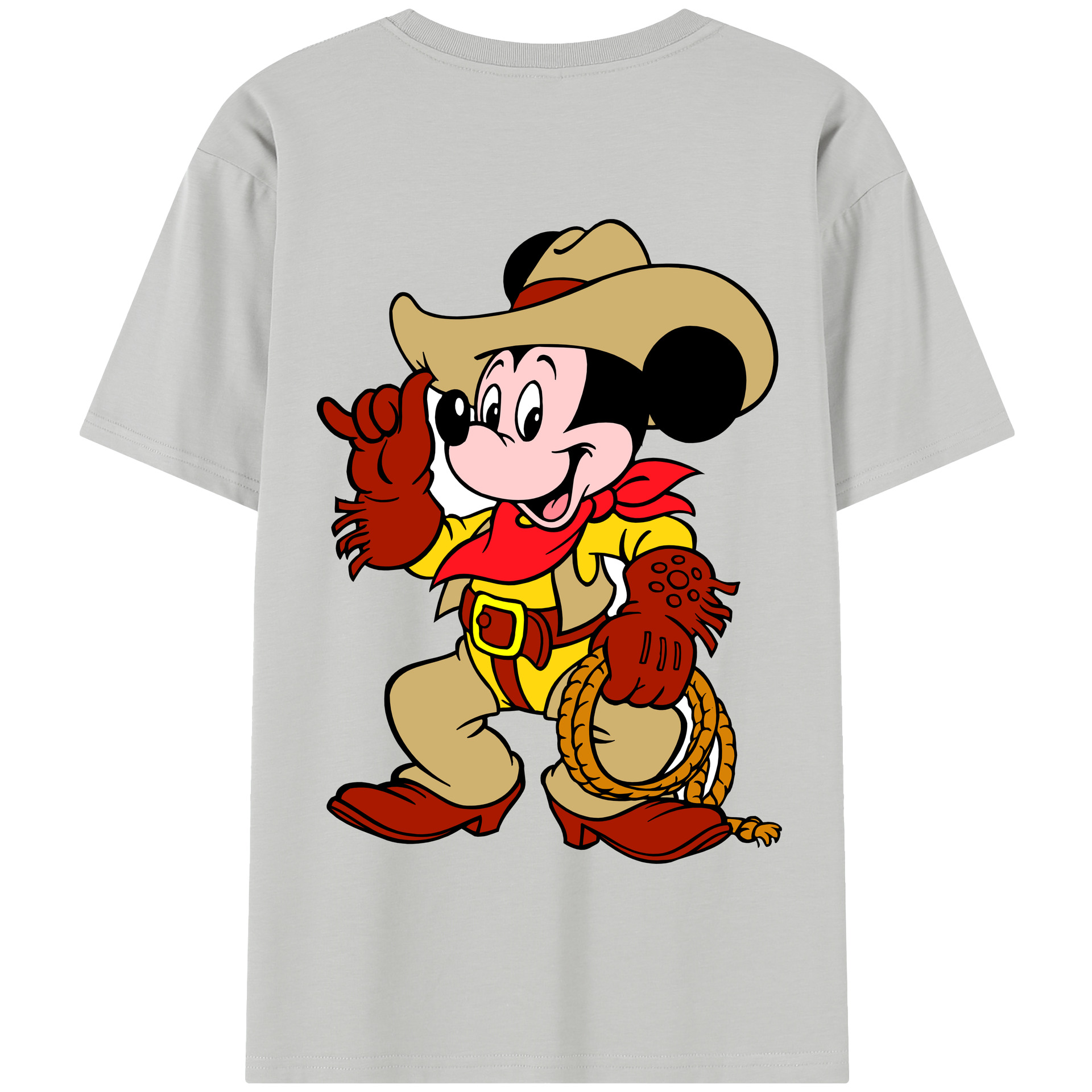 （画像用） ミッキーマウス Mickey Mouse 綿100％半袖Tシャツ（背面プリント）