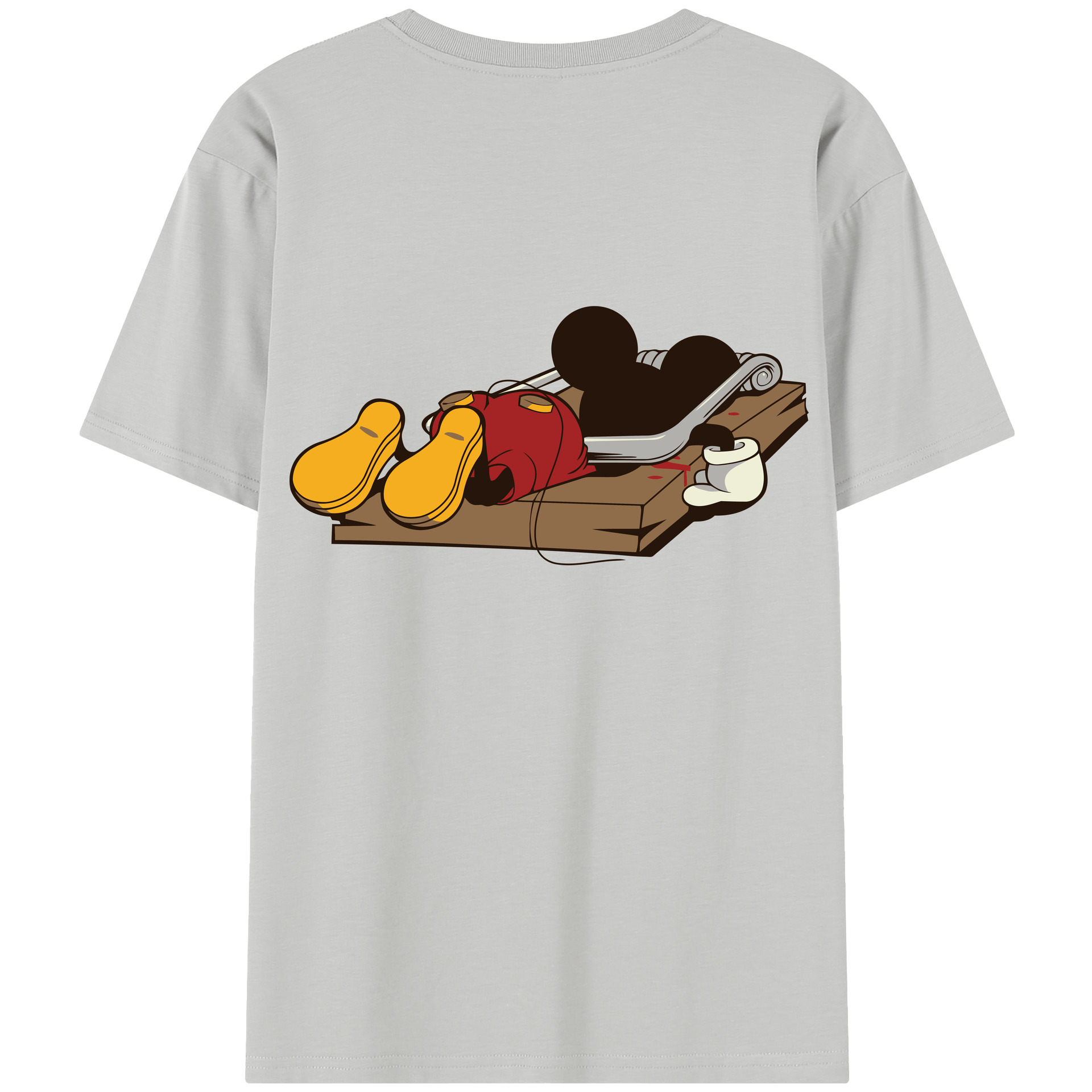 （画像用） ミッキーマウス Mickey Mouse 綿100％半袖Tシャツ（背面プリント）