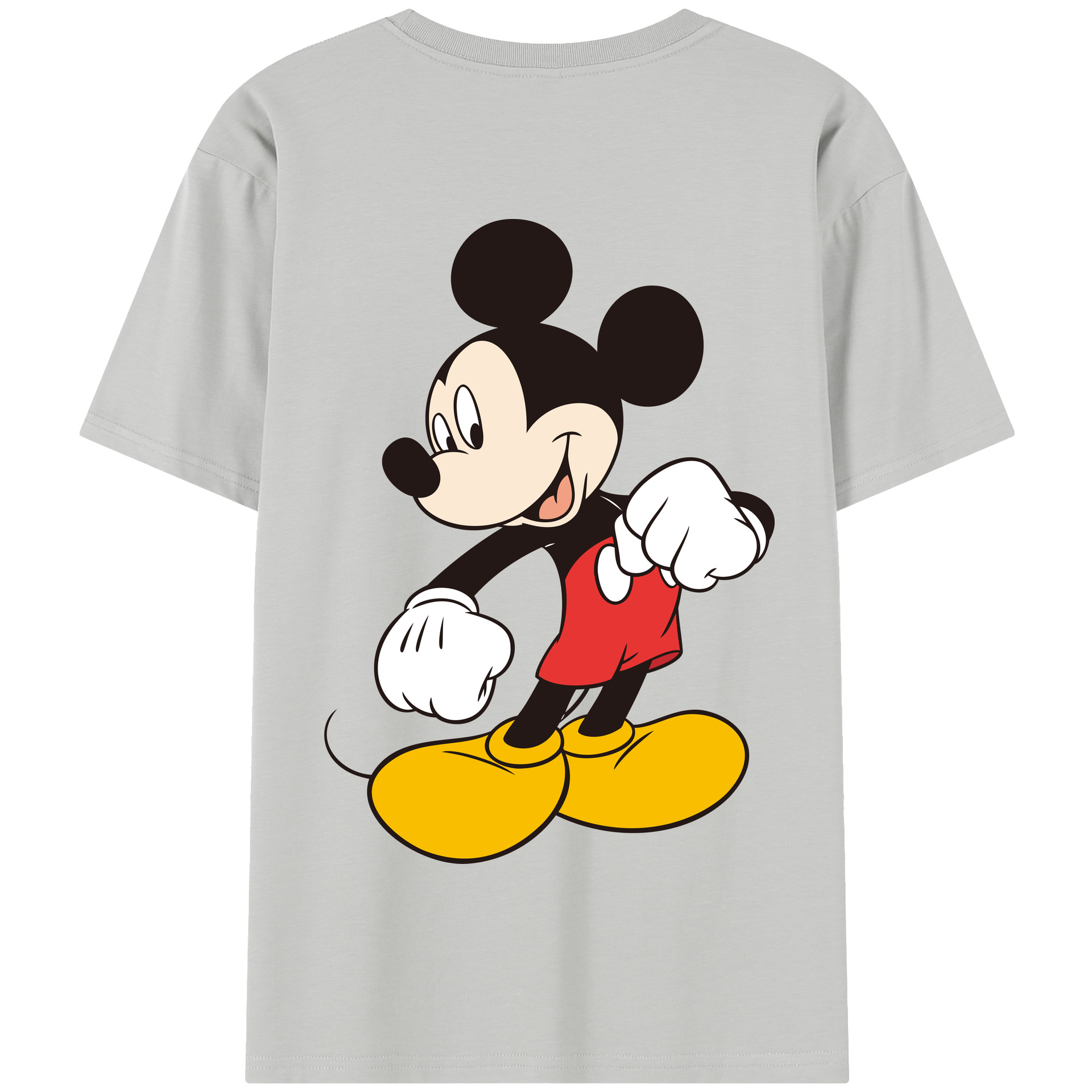 （画像用） ミッキーマウス Mickey Mouse 綿100％半袖Tシャツ（背面プリント）