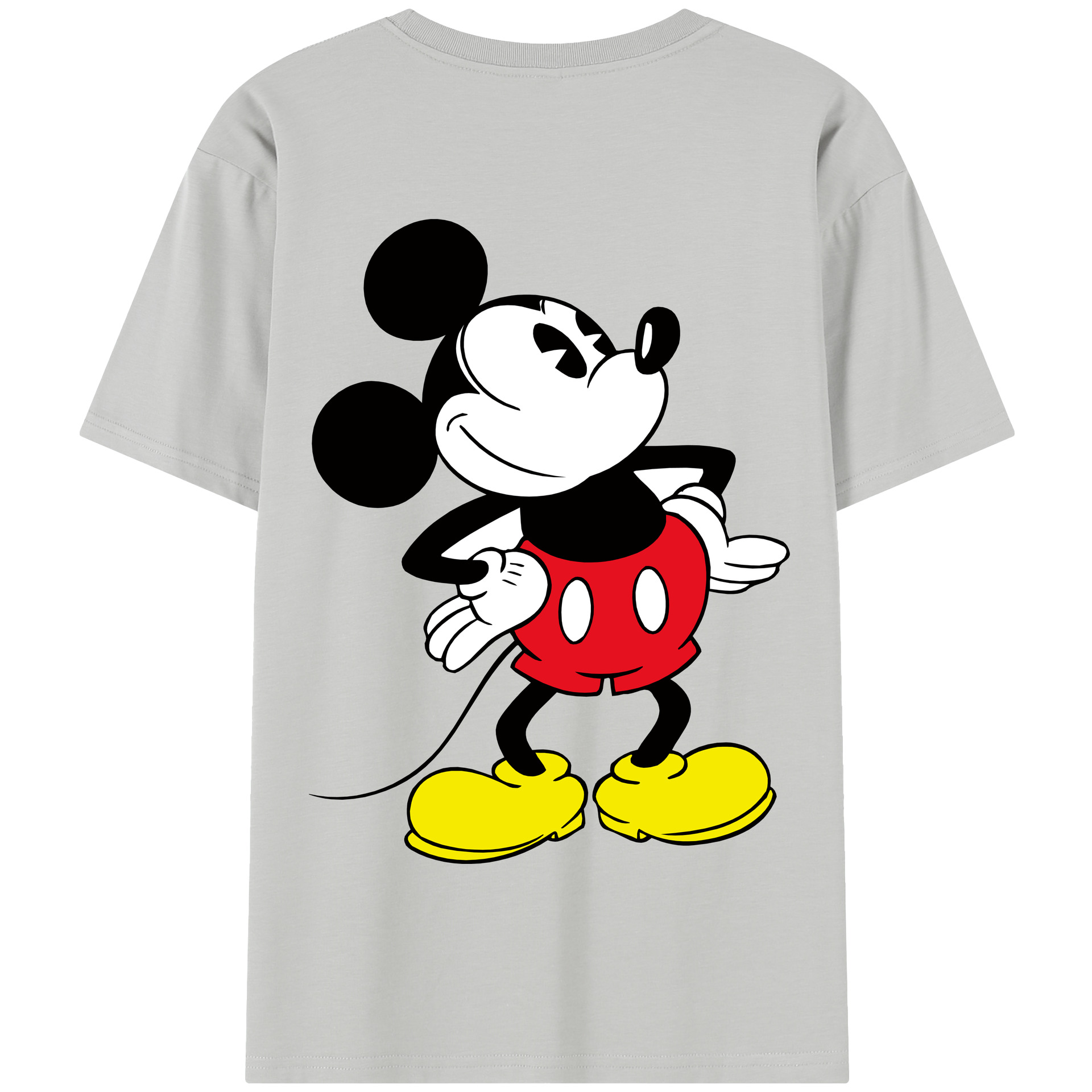 （画像用） ミッキーマウス Mickey Mouse 綿100％半袖Tシャツ（背面プリント）