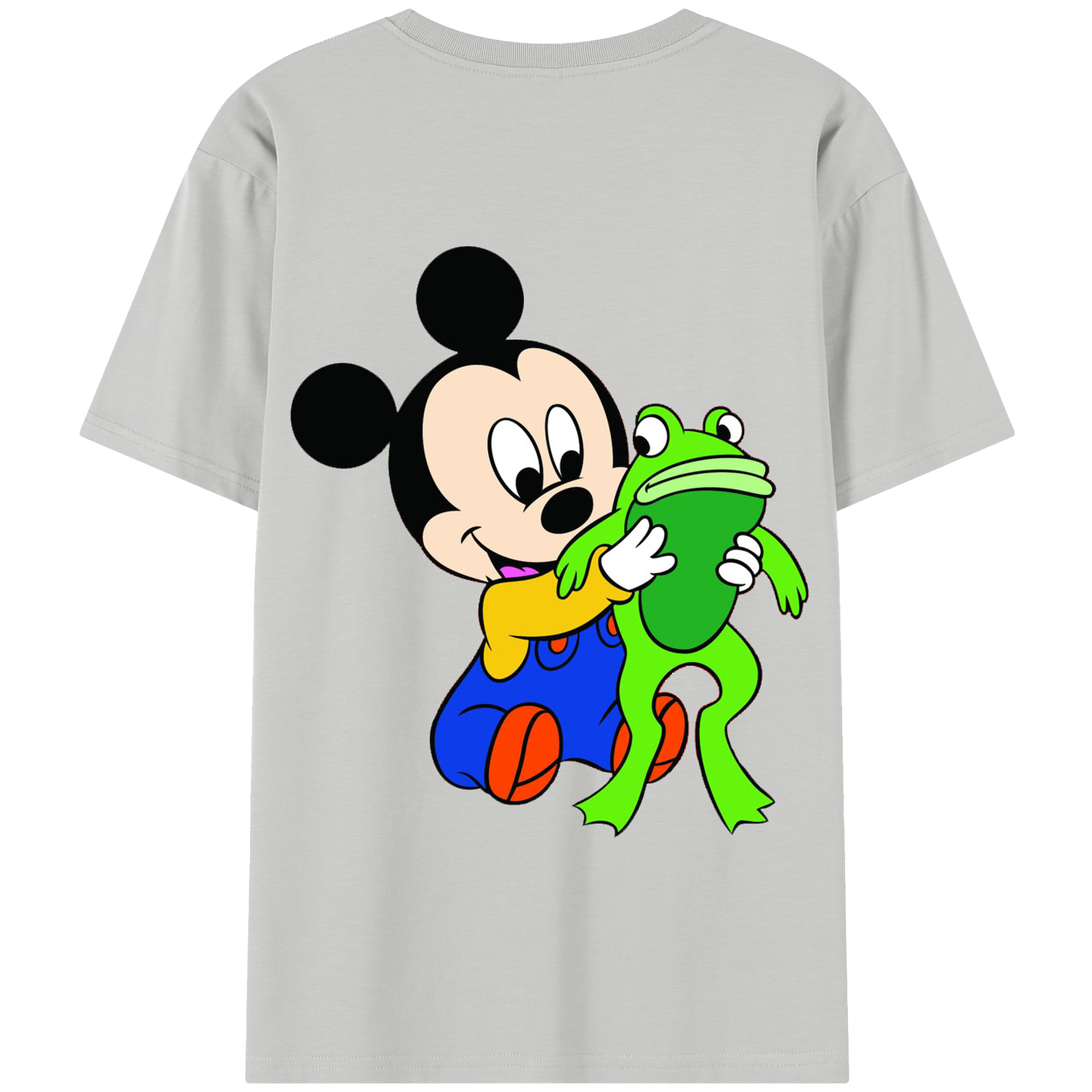 （画像用） ミッキーマウス Mickey Mouse 綿100％半袖Tシャツ（背面プリント）
