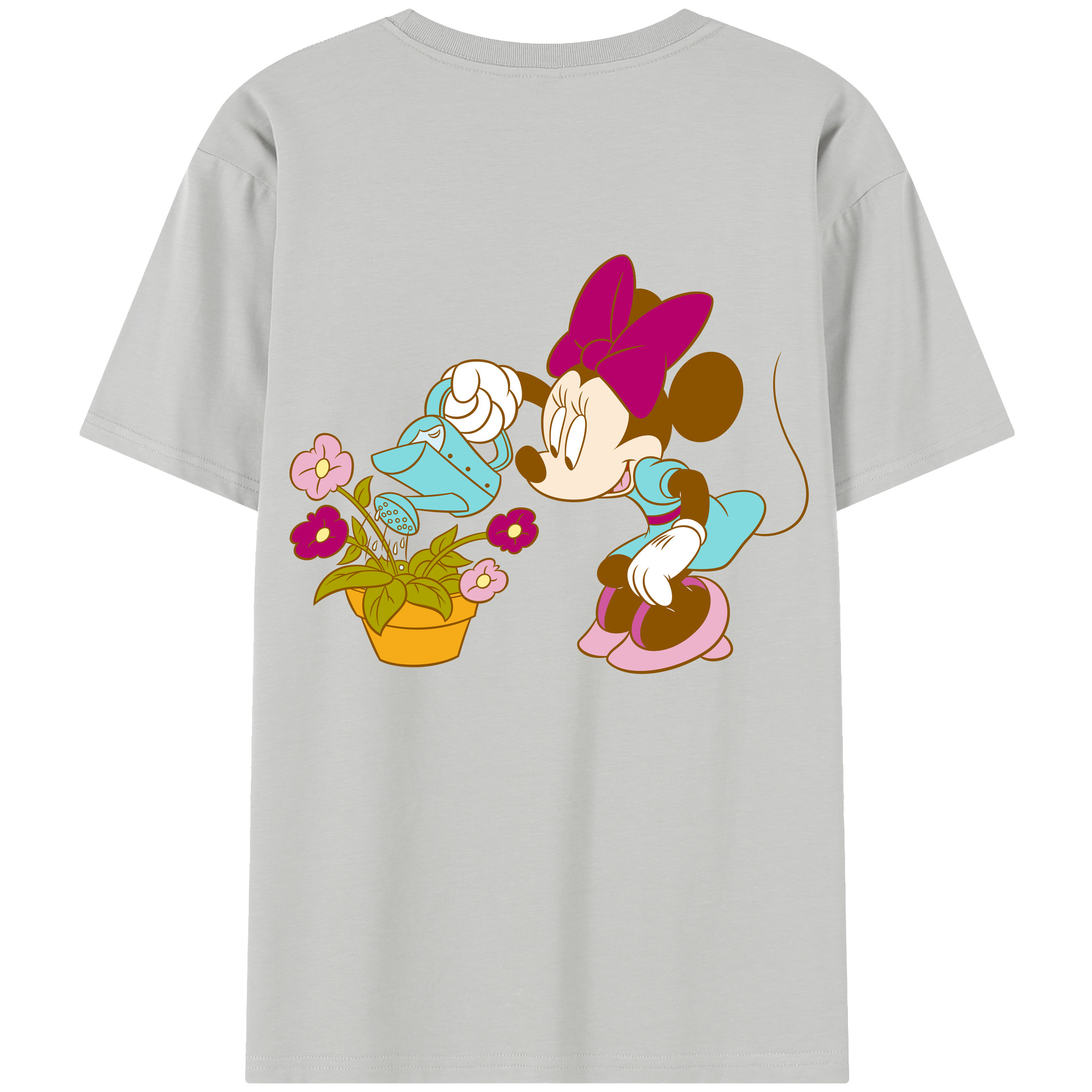 （画像用） ミッキーマウス Mickey Mouse 綿100％半袖Tシャツ（背面プリント）