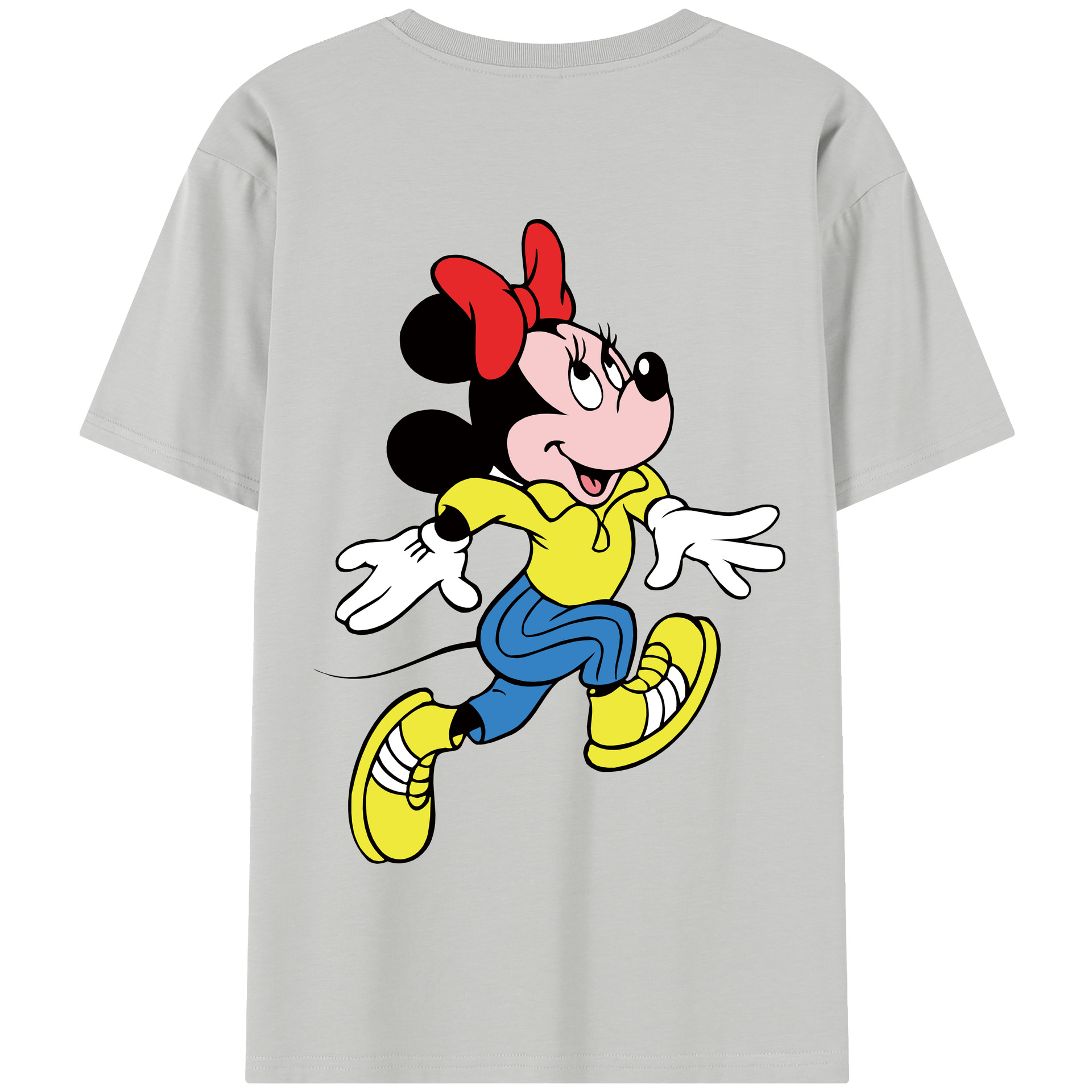 （画像用） ミッキーマウス Mickey Mouse 綿100％半袖Tシャツ（背面プリント）