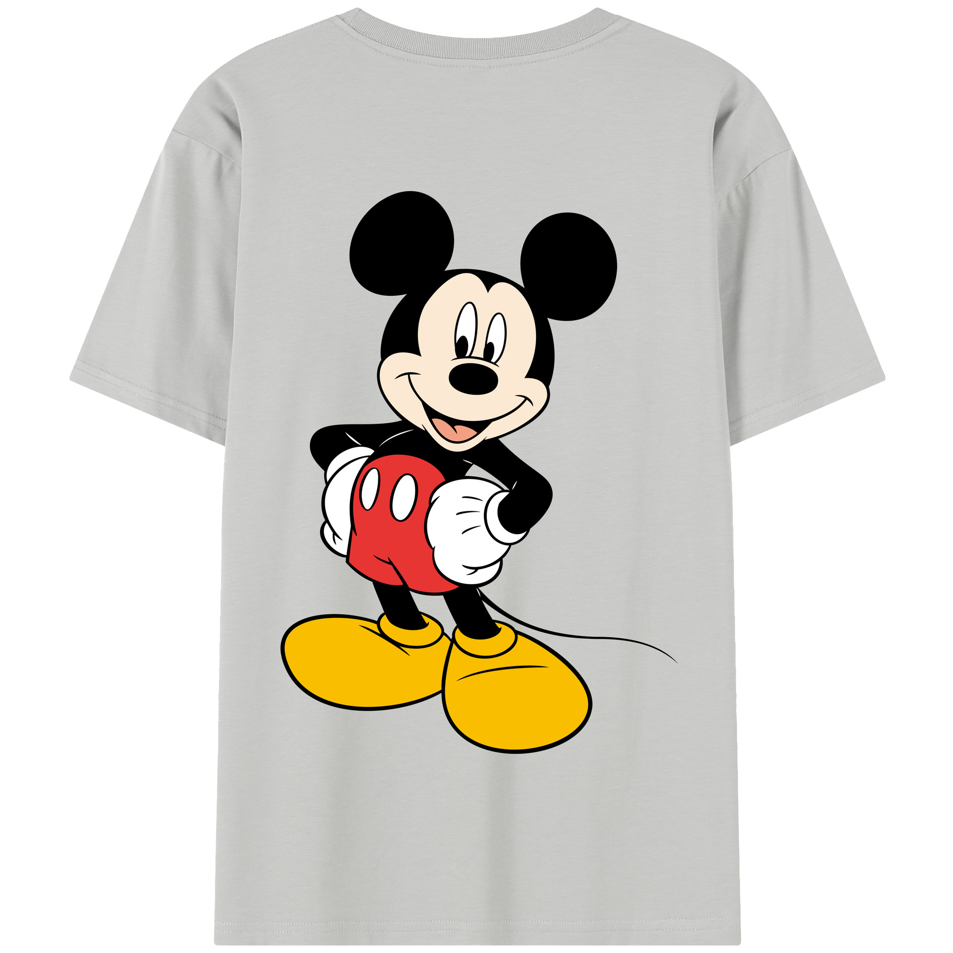（画像用） ミッキーマウス Mickey Mouse 綿100％半袖Tシャツ（背面プリント）