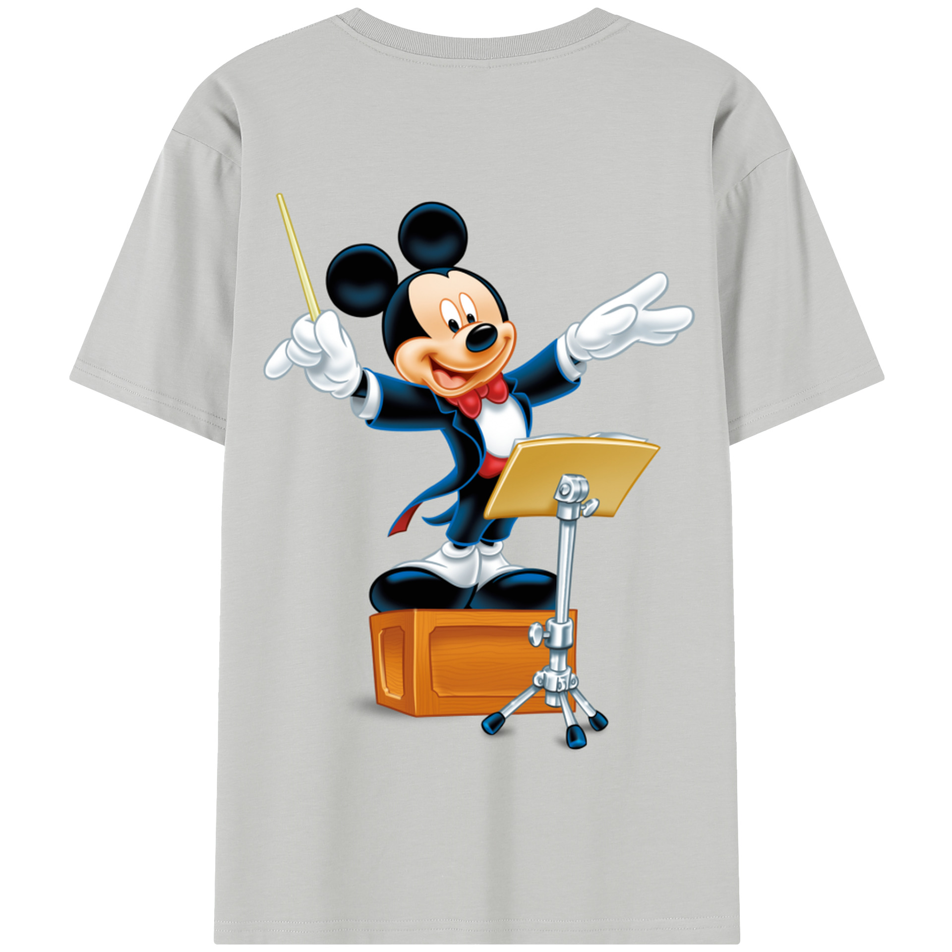 （画像用） ミッキーマウス Mickey Mouse 綿100％半袖Tシャツ（背面プリント）