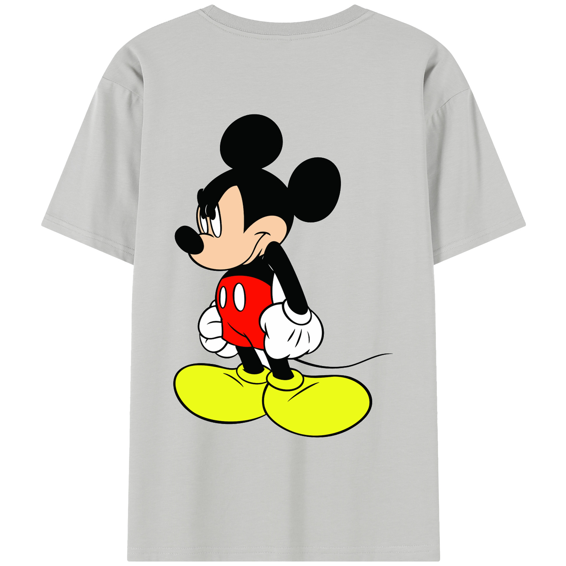 （画像用） ミッキーマウス Mickey Mouse 綿100％半袖Tシャツ（背面プリント）