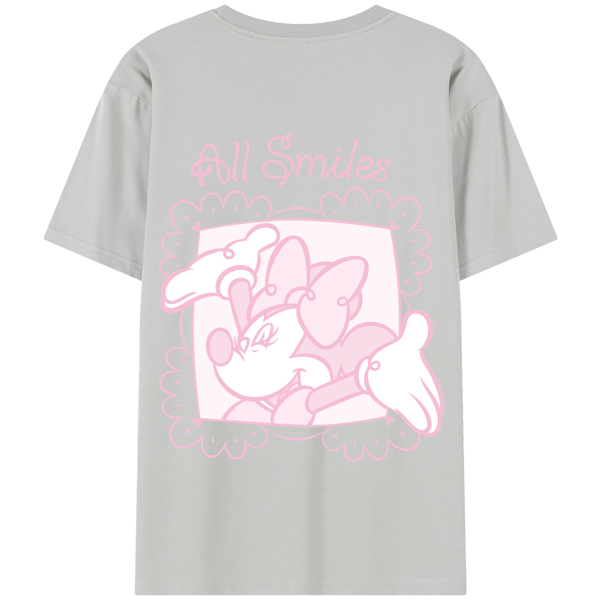 （画像用） ミッキーマウス Mickey Mouse 綿100％半袖Tシャツ（背面プリント）