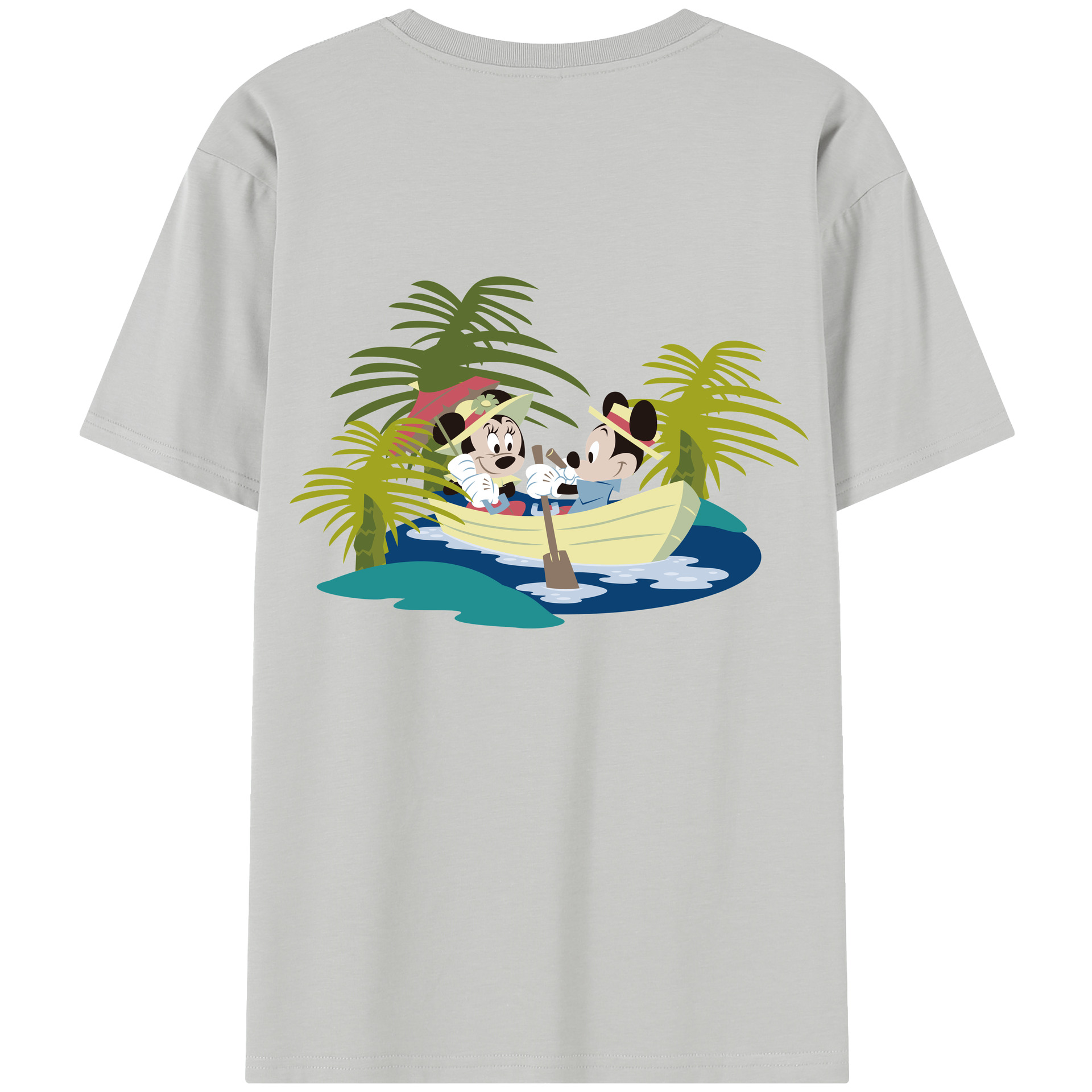 （画像用） ミッキーマウス Mickey Mouse 綿100％半袖Tシャツ（背面プリント）