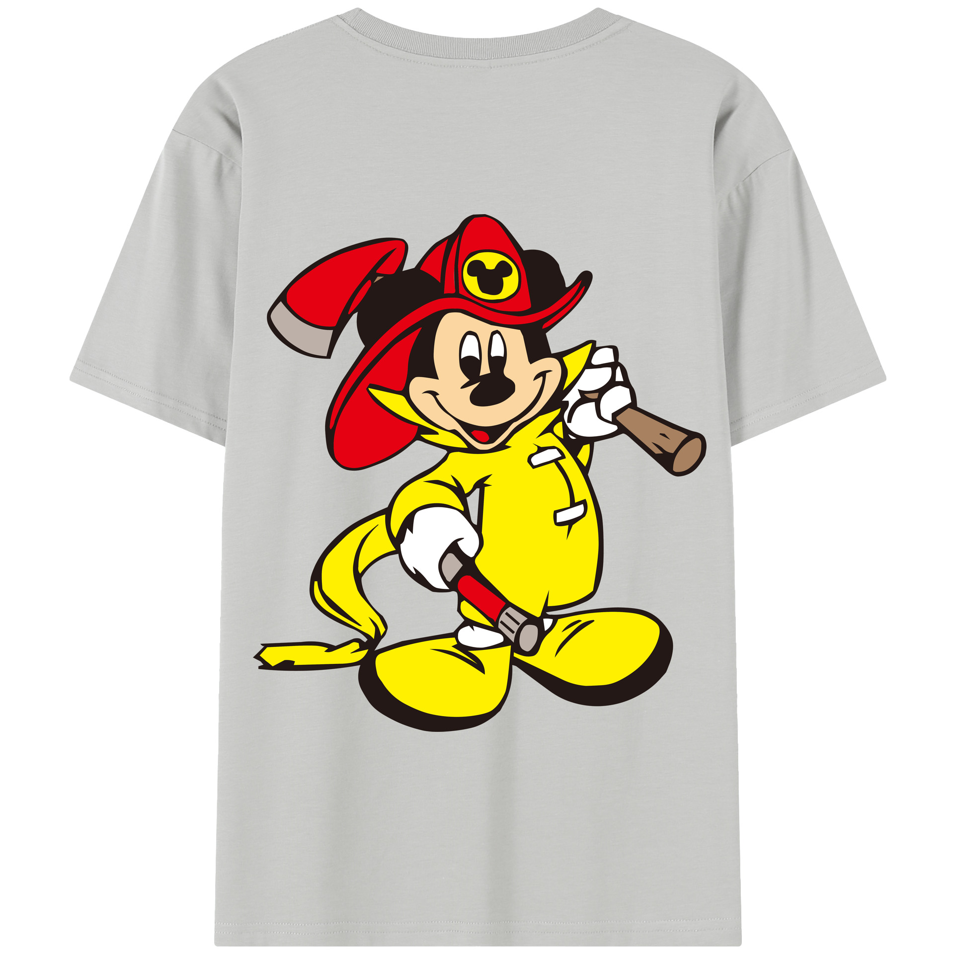 （画像用） ミッキーマウス Mickey Mouse 綿100％半袖Tシャツ（背面プリント）