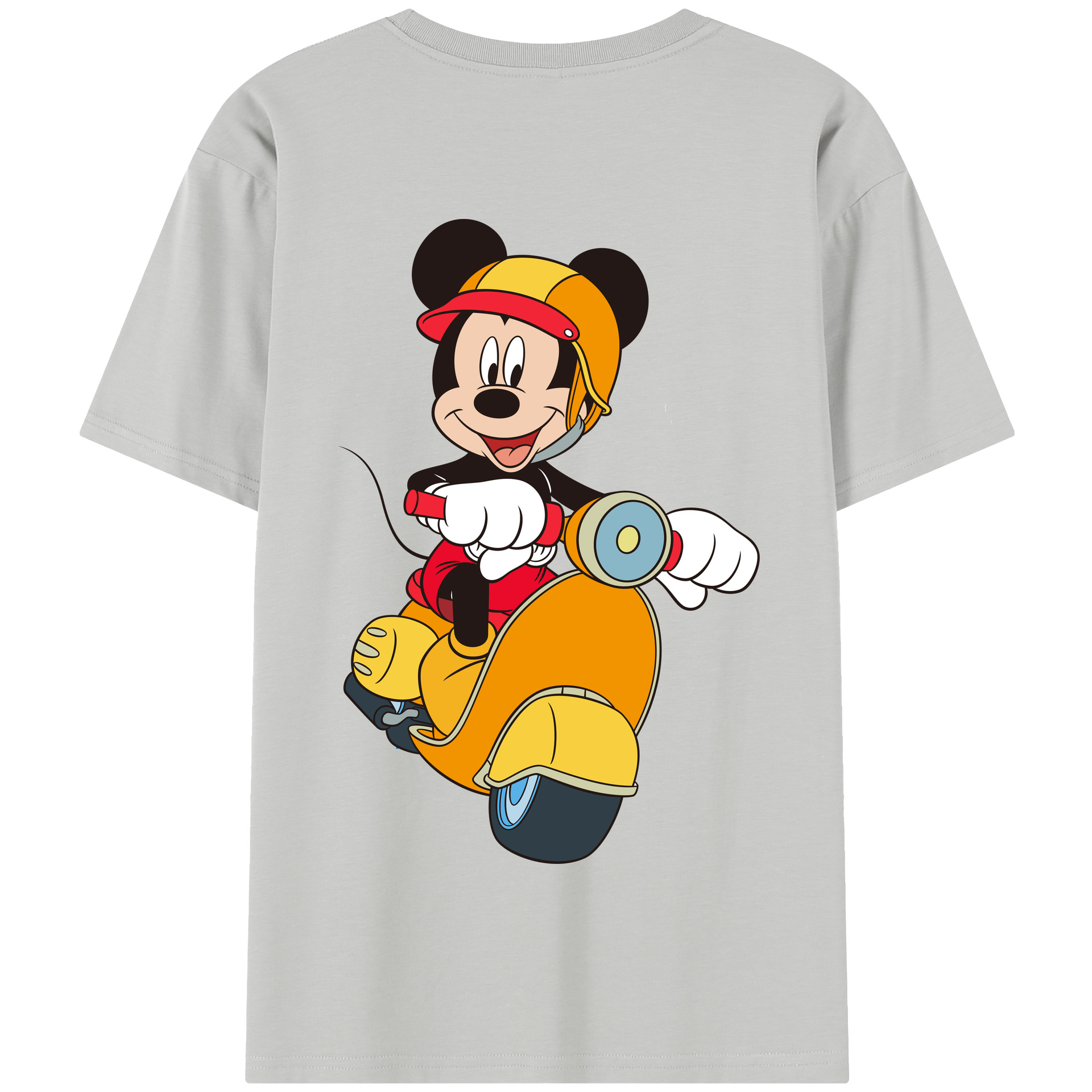 （画像用） ミッキーマウス Mickey Mouse 綿100％半袖Tシャツ（背面プリント）