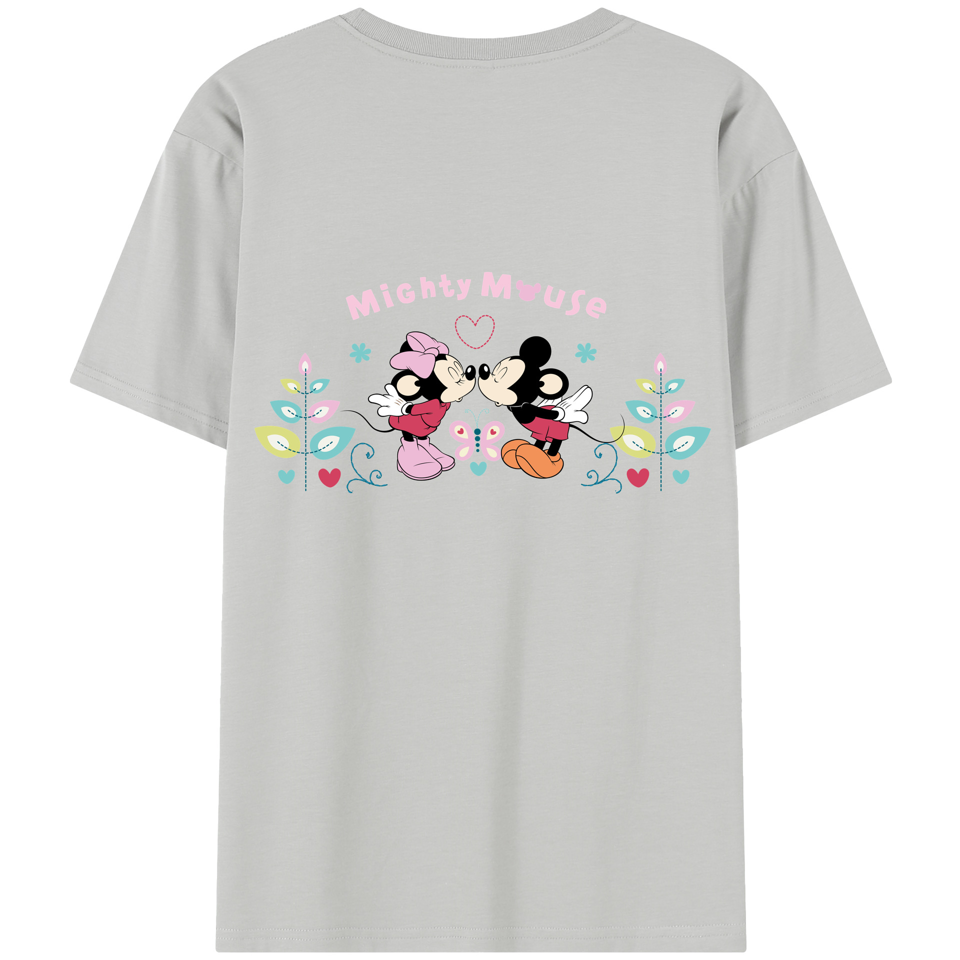 （画像用） ミッキーマウス Mickey Mouse 綿100％半袖Tシャツ（背面プリント）