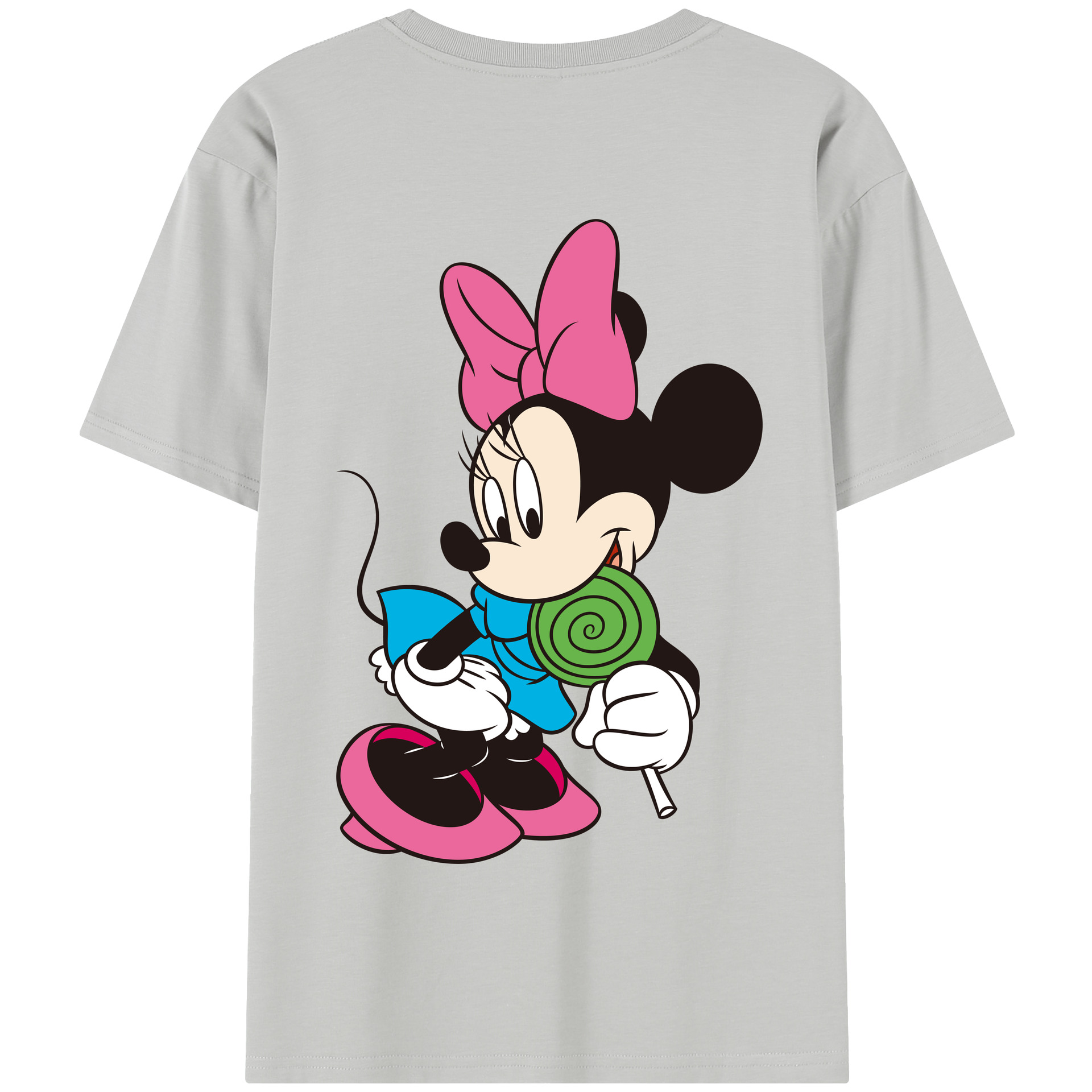 （画像用） ミッキーマウス Mickey Mouse 綿100％半袖Tシャツ（背面プリント）