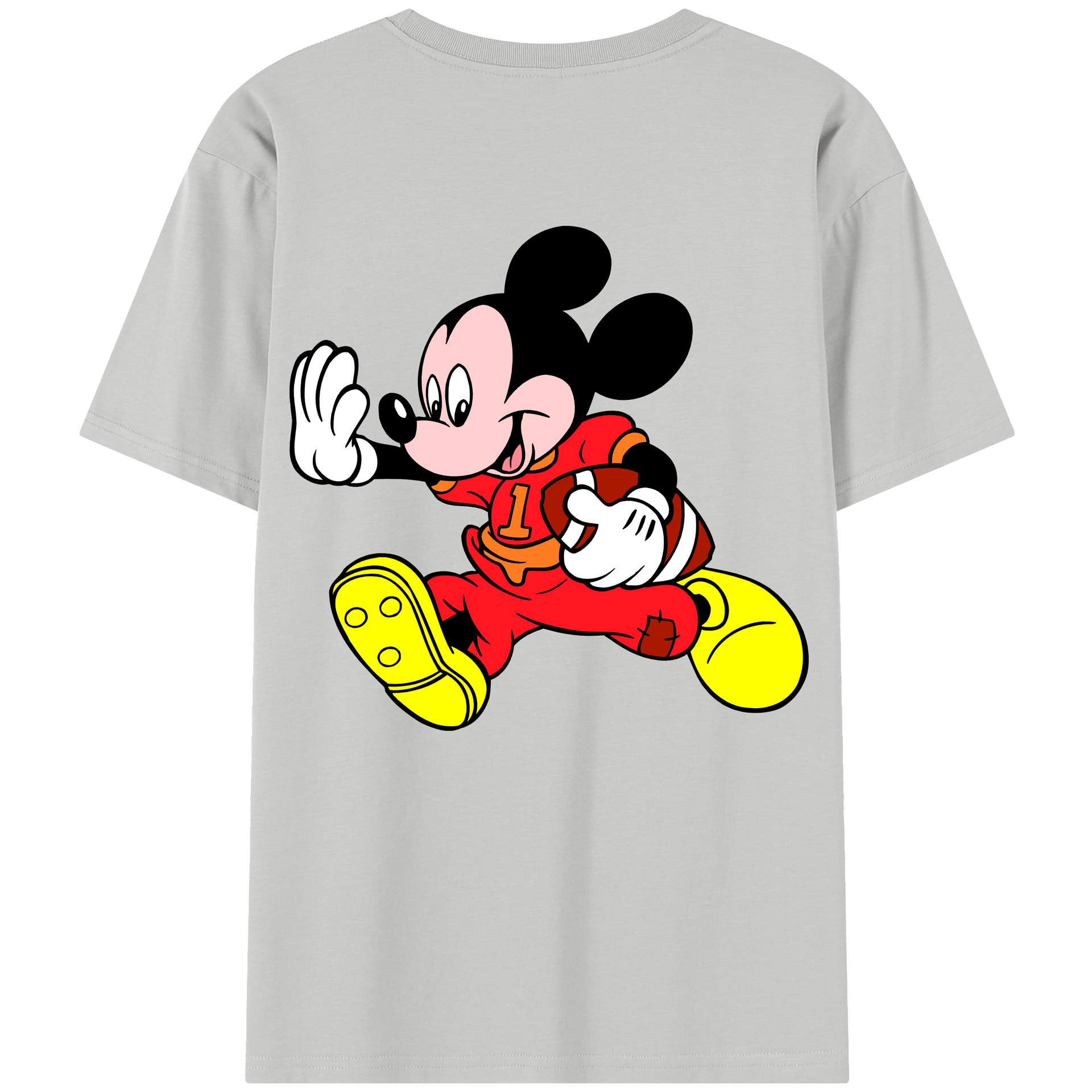 （画像用） ミッキーマウス Mickey Mouse 綿100％半袖Tシャツ（背面プリント）