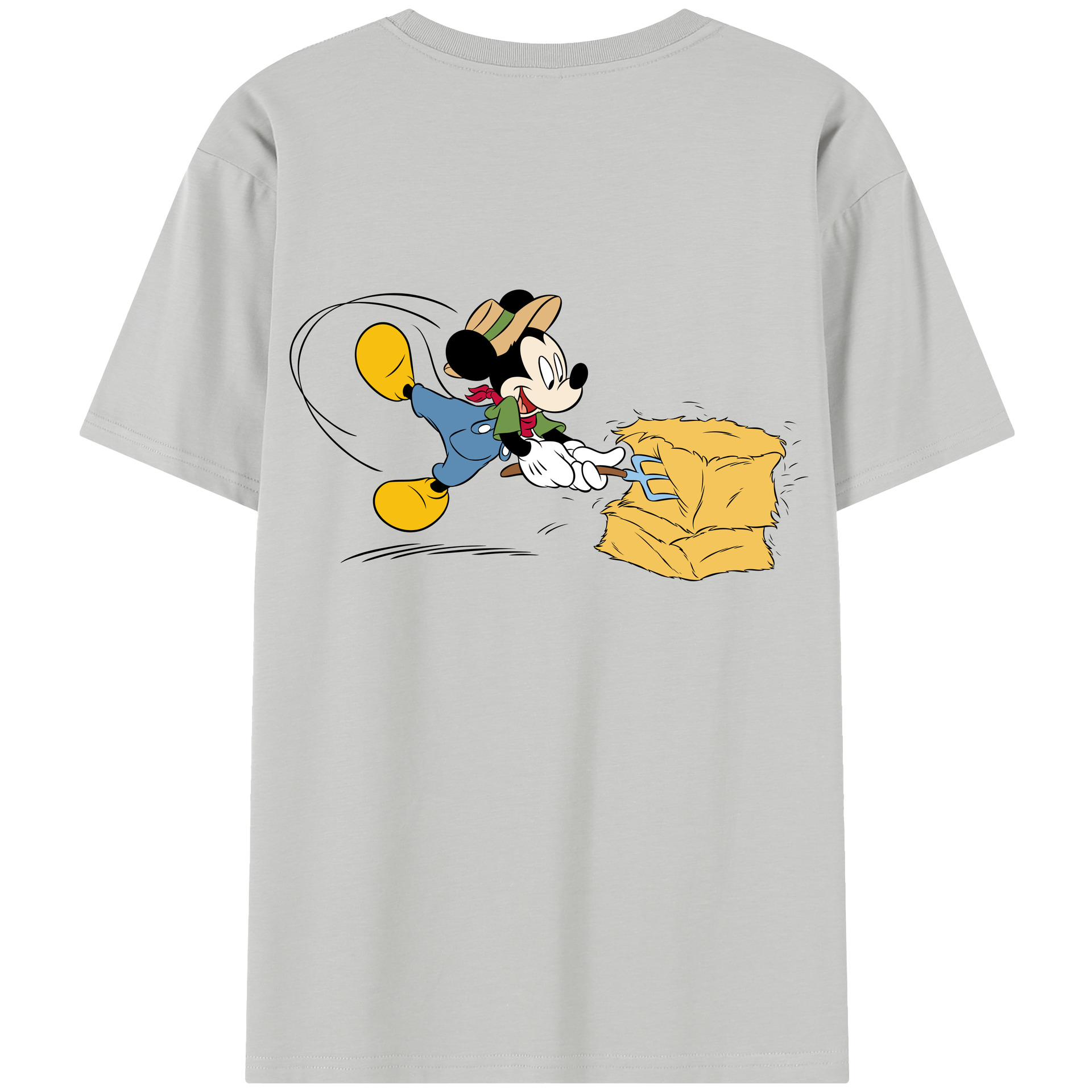 （画像用） ミッキーマウス Mickey Mouse 綿100％半袖Tシャツ（背面プリント）