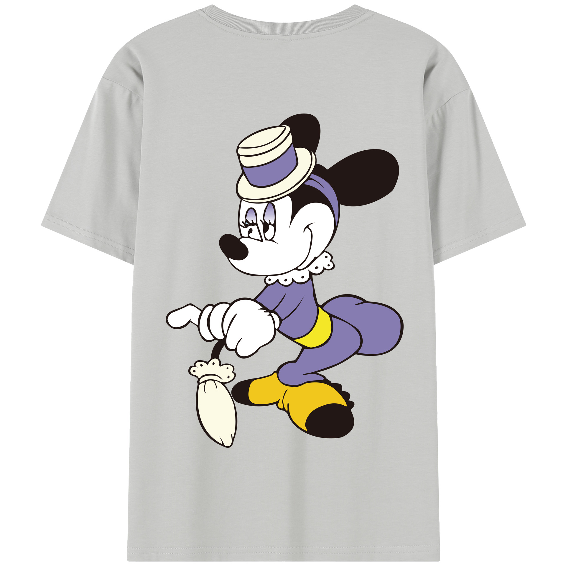（画像用） ミッキーマウス Mickey Mouse 綿100％半袖Tシャツ（背面プリント）