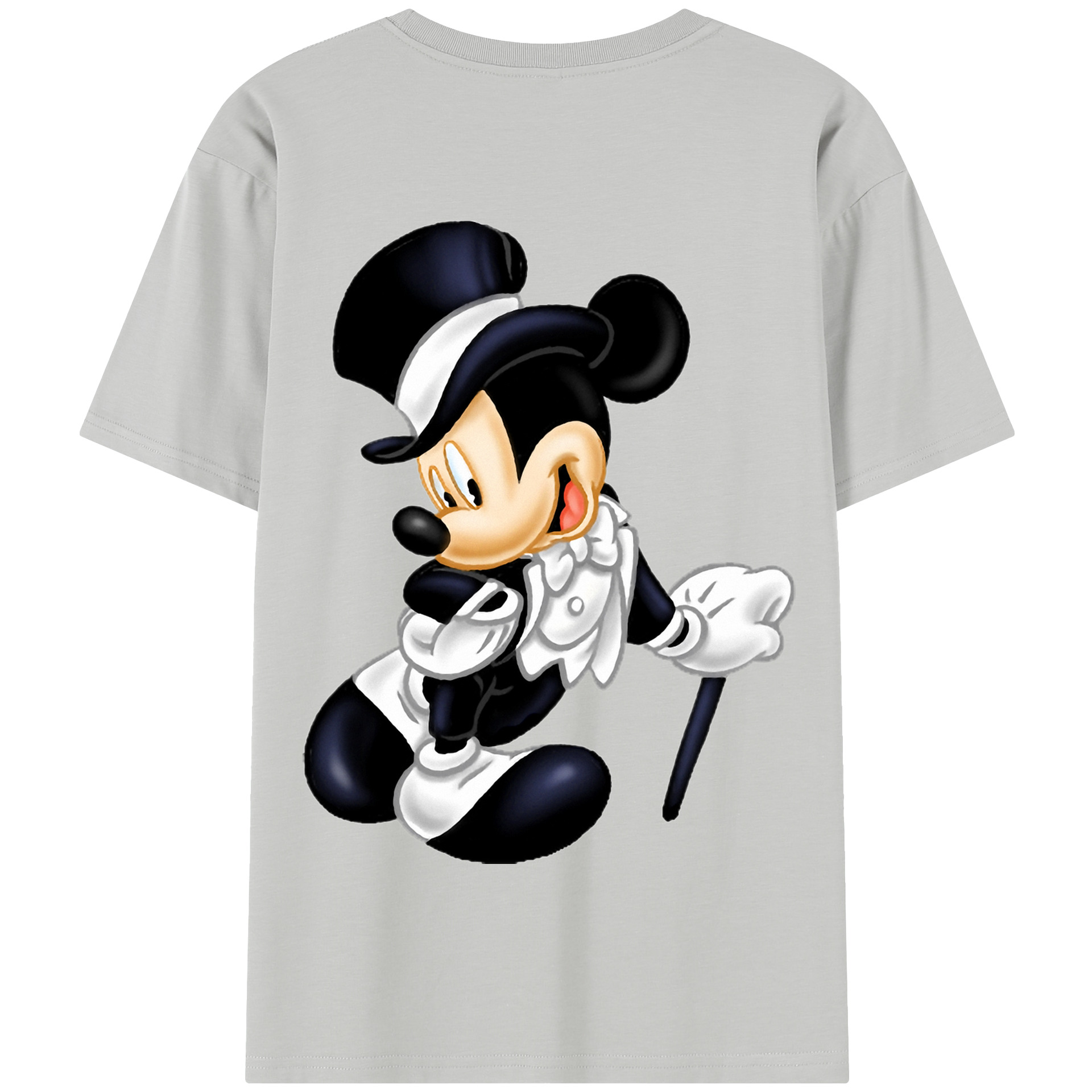 （画像用） ミッキーマウス Mickey Mouse 綿100％半袖Tシャツ（背面プリント）