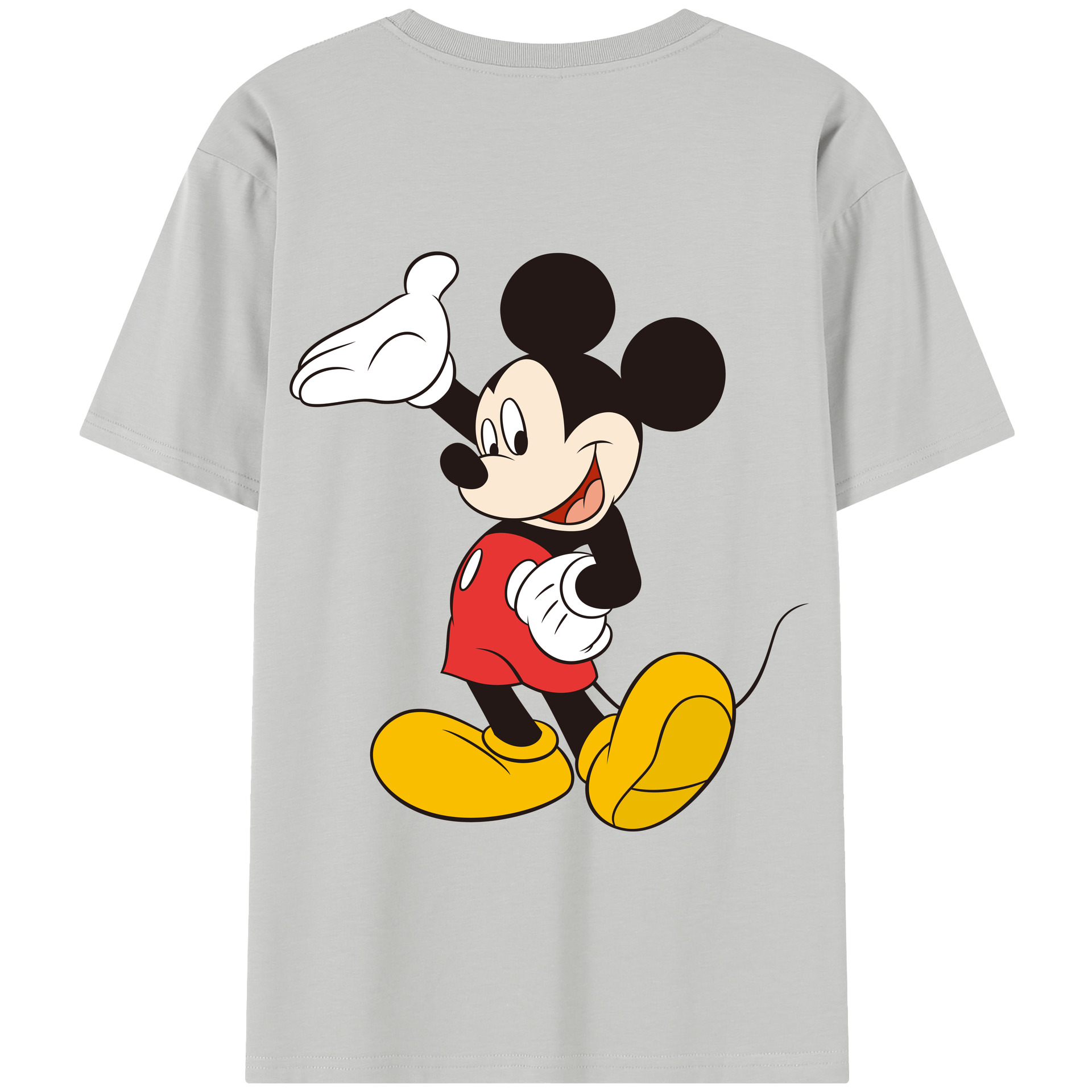 （画像用） ミッキーマウス Mickey Mouse 綿100％半袖Tシャツ（背面プリント）